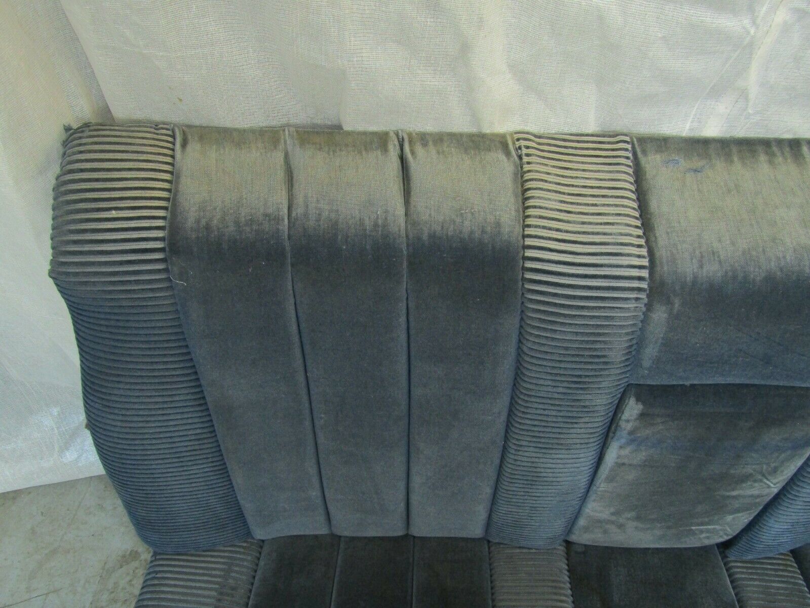 3257 Mercedes-Benz C107 350SLC Coupe Coupe Rear Seat Blue Fabric 1079240216