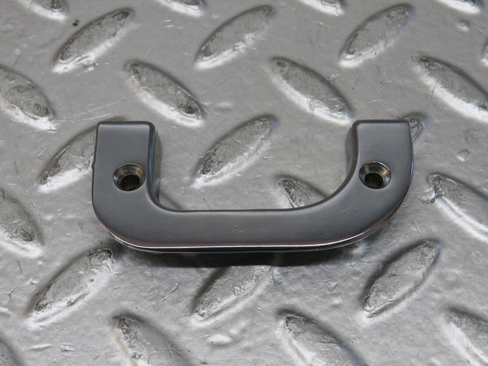 26801 Mercedes-Benz W123 240D Left Interior Door Chrome Latch Trim 1237230124