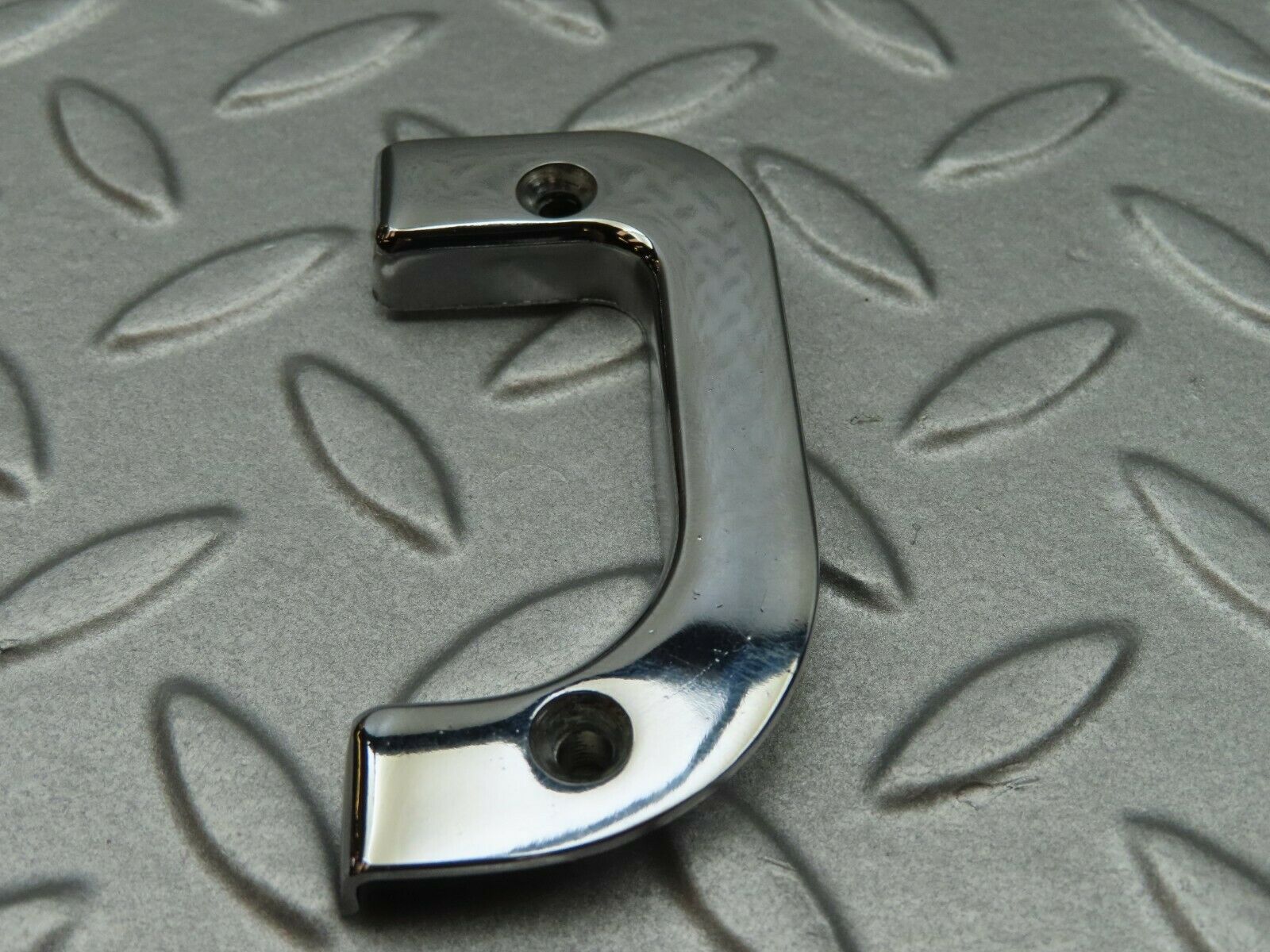 4528 Mercedes-Benz W123 230E Right Interior Chrome Door Latch Trim 1237230224