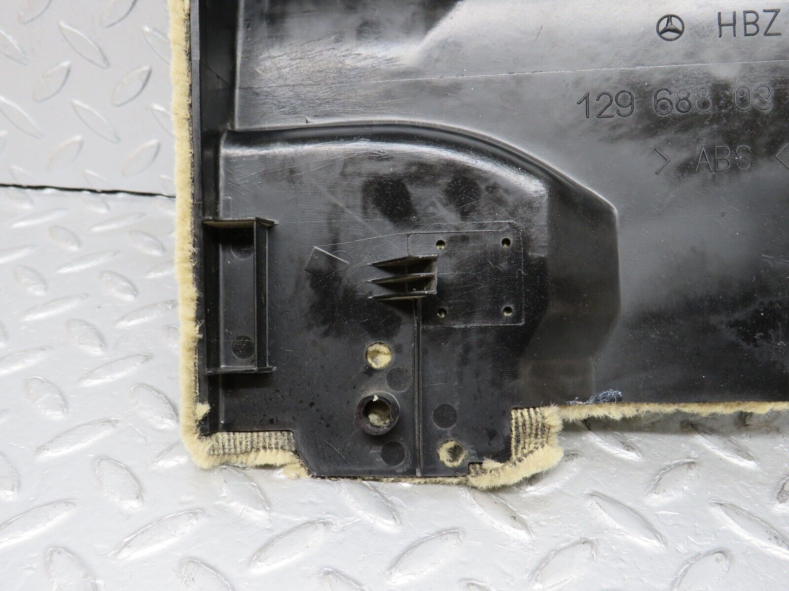 38378 Mercedes-Benz R129 280SL Coupe Kick Panel Left Side Beige 1296880306