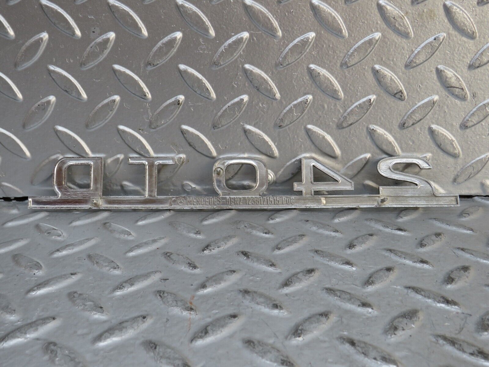 28336 Mercedes-Benz S123 240TD Wagon Trunk Badge Emblem 1238171515