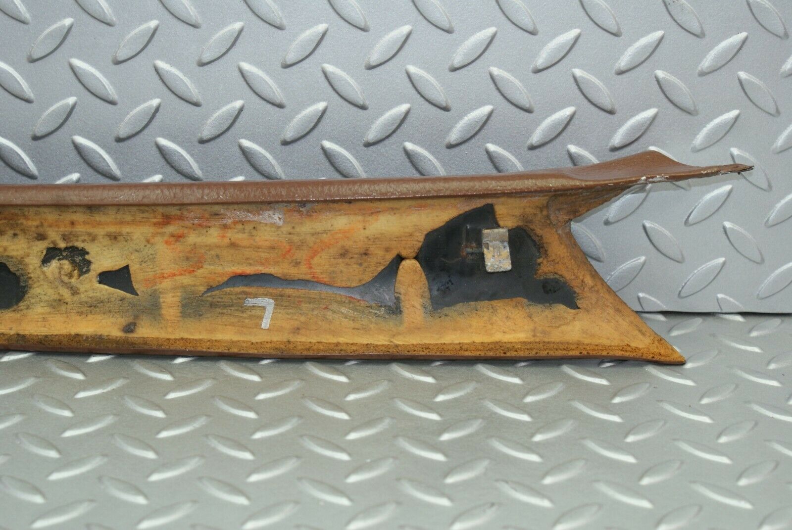 2674 Mercedes-Benz W116 350SE A Pillar Panel Left Side Brown