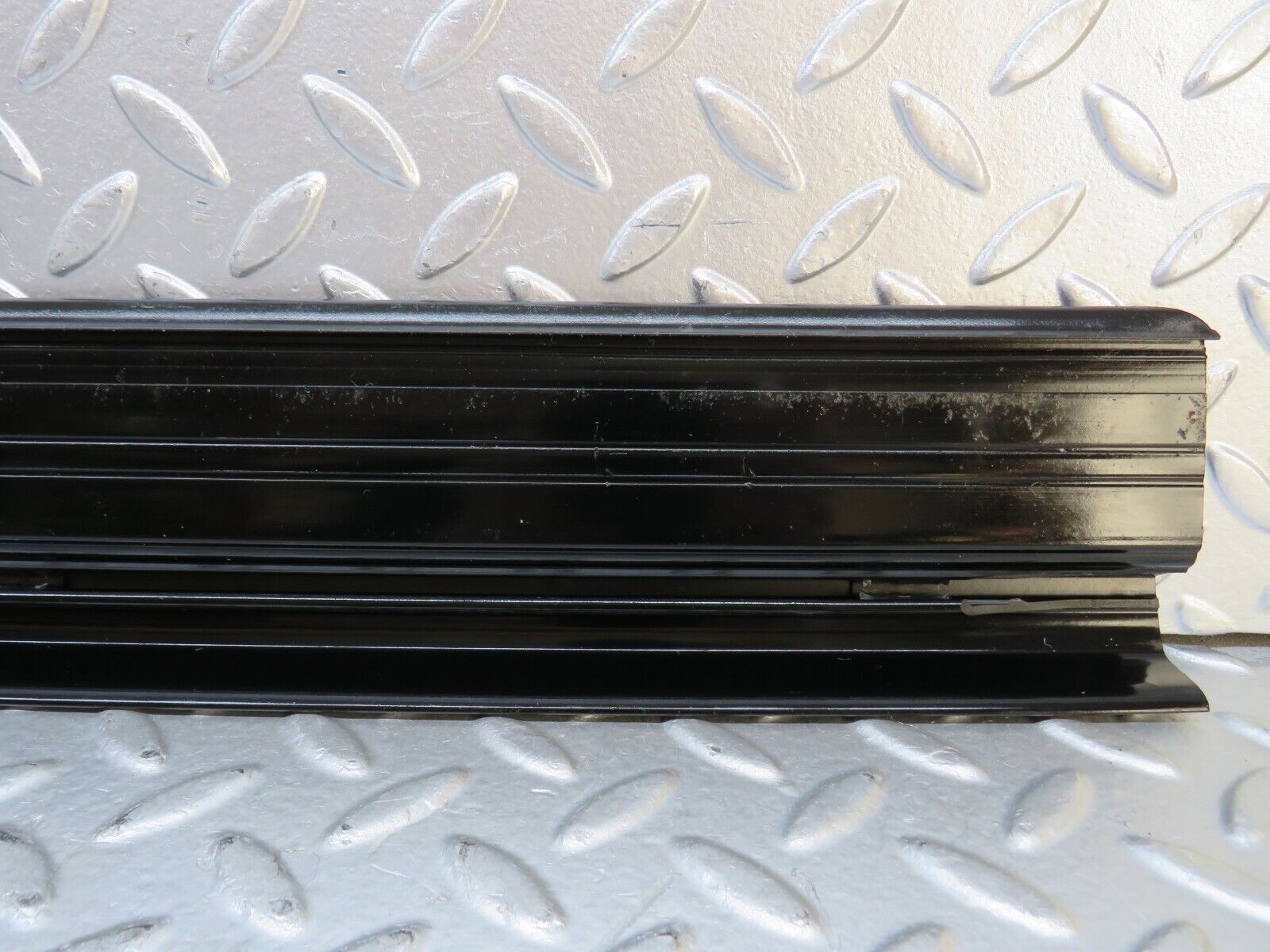 28250 Mercedes-Benz S123 240D Wagon Front Left Door Sill Trim Black