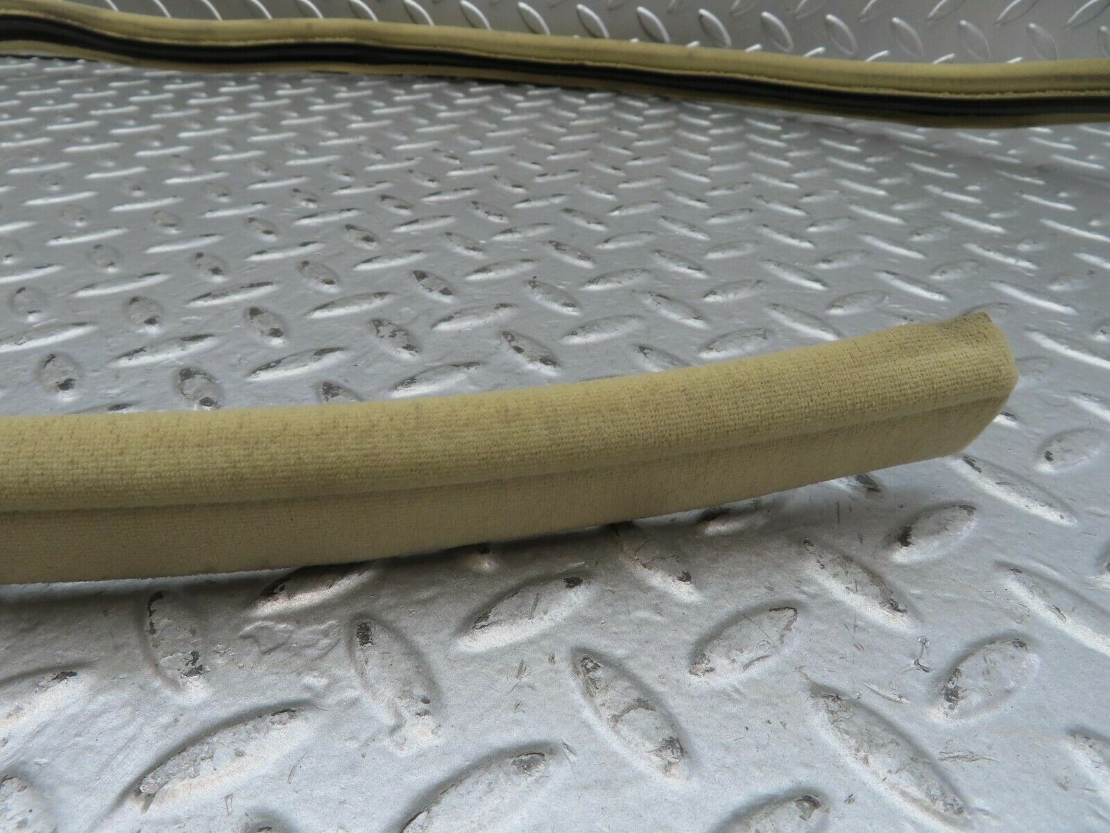 15517 Mercedes-Benz W123 230E Rear Right Cloth Covered Door Seal Cream