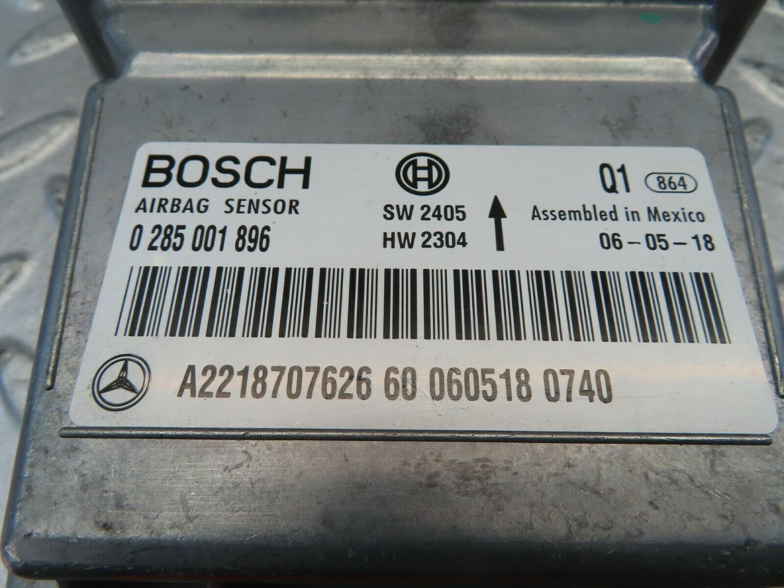 11184 Mercedes-Benz W221 S320 Airbag Module 0285001896