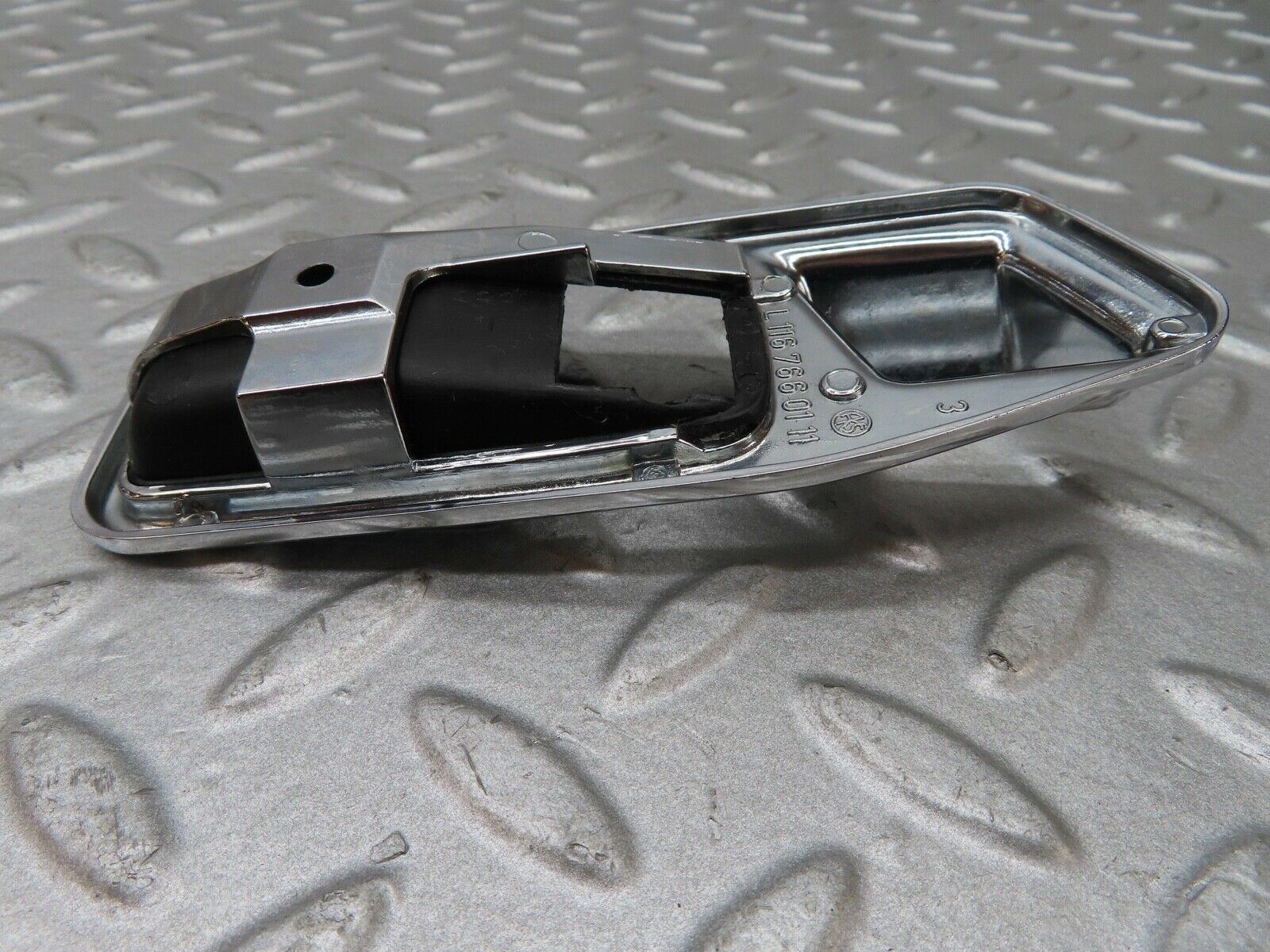 17574 Mercedes-Benz W116 450SEL Chrome Frame For Door Opener Left 1167660111