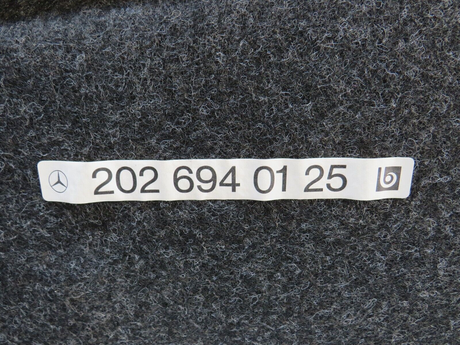 33215 Mercedes-Benz W202 C180 Trunk Door Cover Panel Grey 2026940125