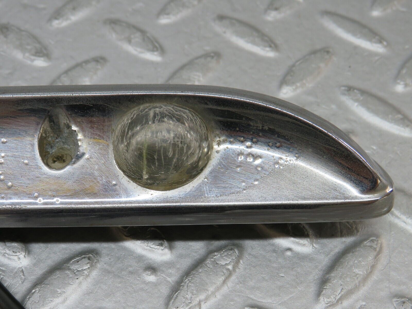 35829 Mercedes-Benz W108 number Plate Light Trunk Lid Chrome