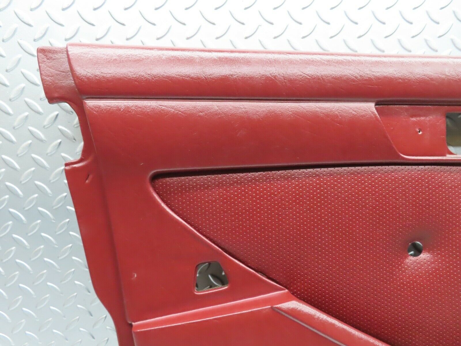 21458 Mercedes-Benz W126 300SE Front Left Door Card Burgundy Red 1267270170