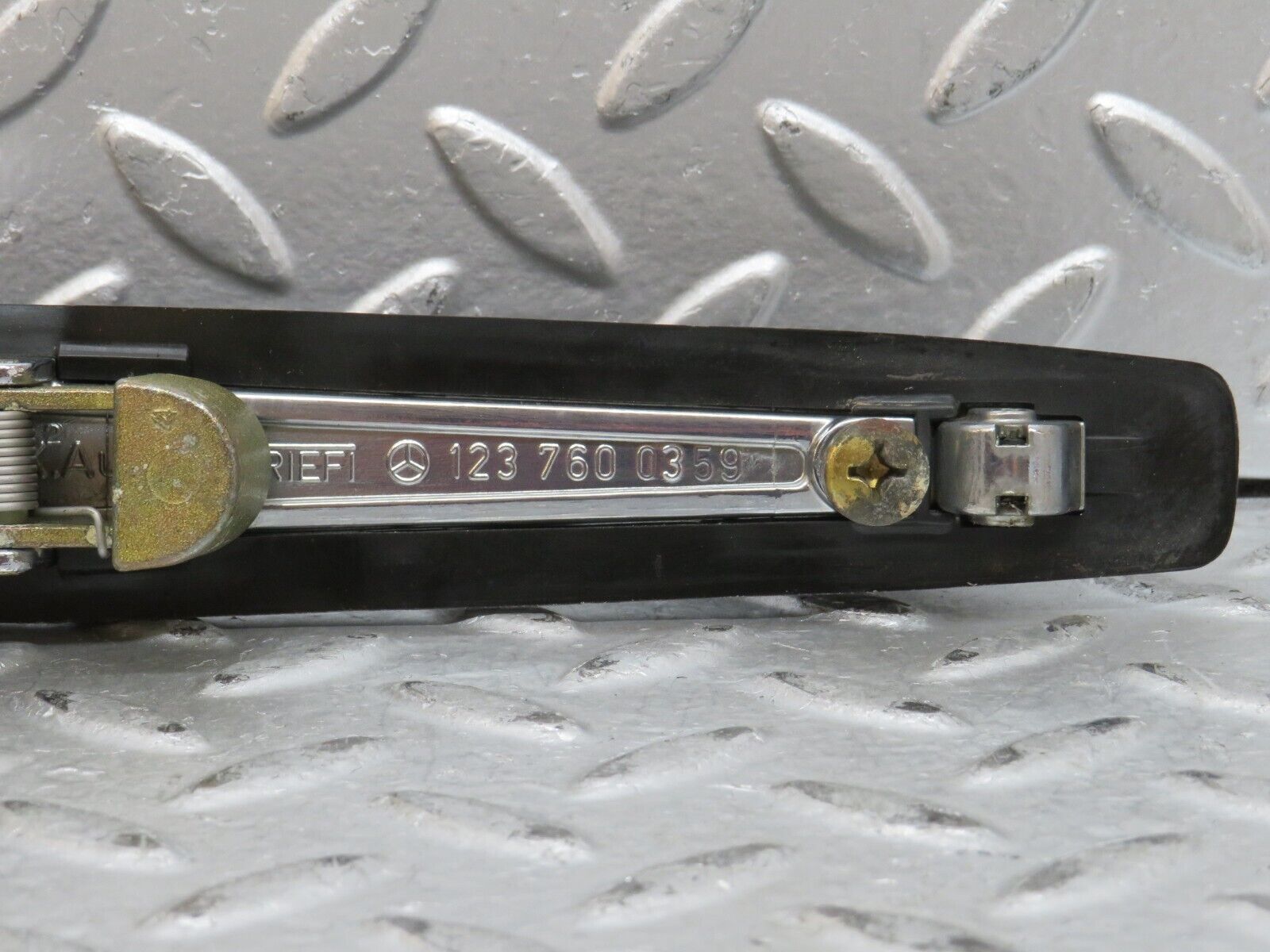 28166 Mercedes-Benz W123 280E Rear Left Exterior Chrome Handle 1237600359