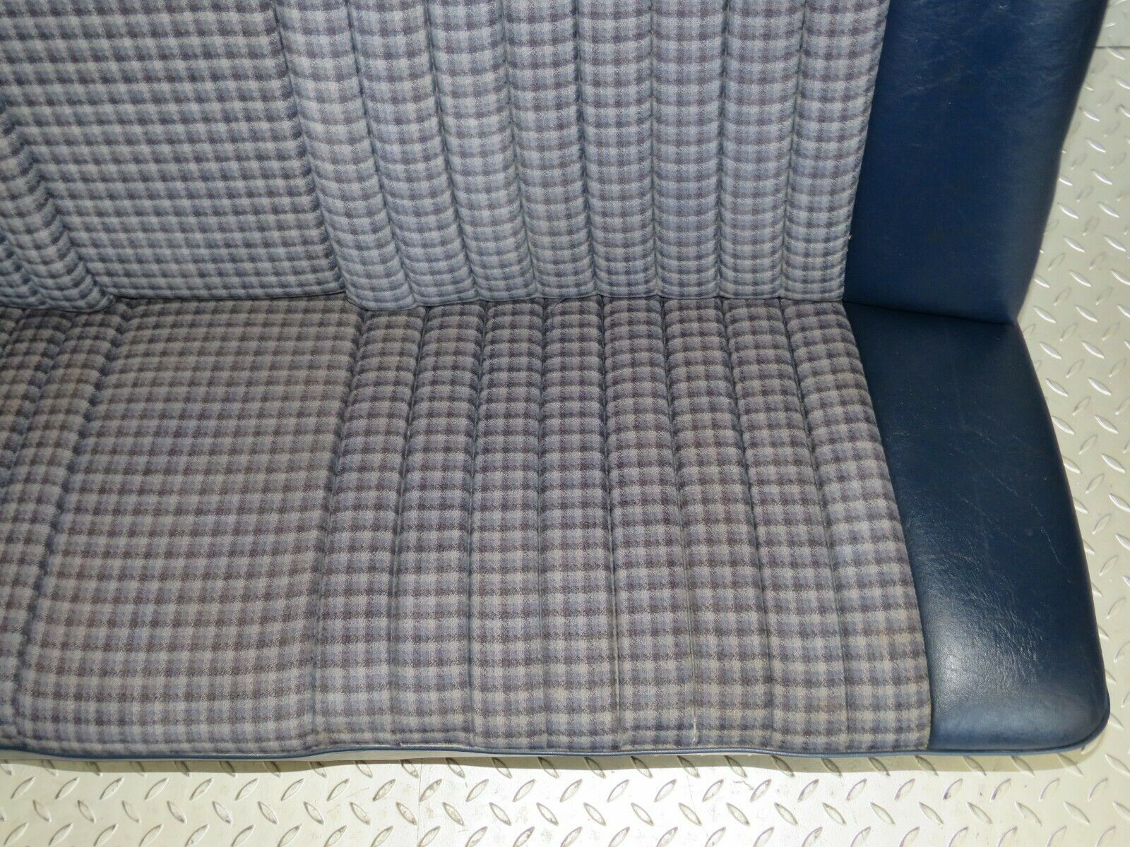 23762 Mercedes-Benz C107 450SLC Coupe Rear Seat Half Leather Blue