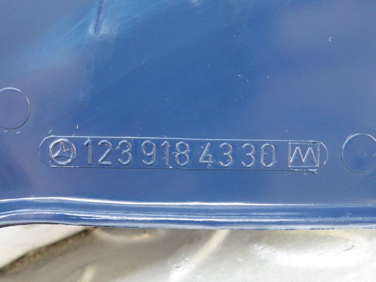 26882 Mercedes-Benz W123 240D Seat Cover Trim Right Side Blue 1239184330