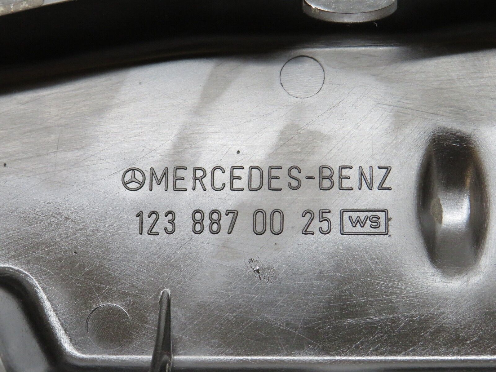 26984 Mercedes-Benz W123 240D Bonnet Lock Catch Cover 1238870025