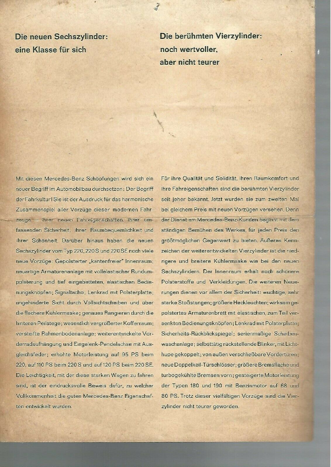 3017 Mercedes-Benz Prospekt "ein neues Programm f__r alle W__nsche"