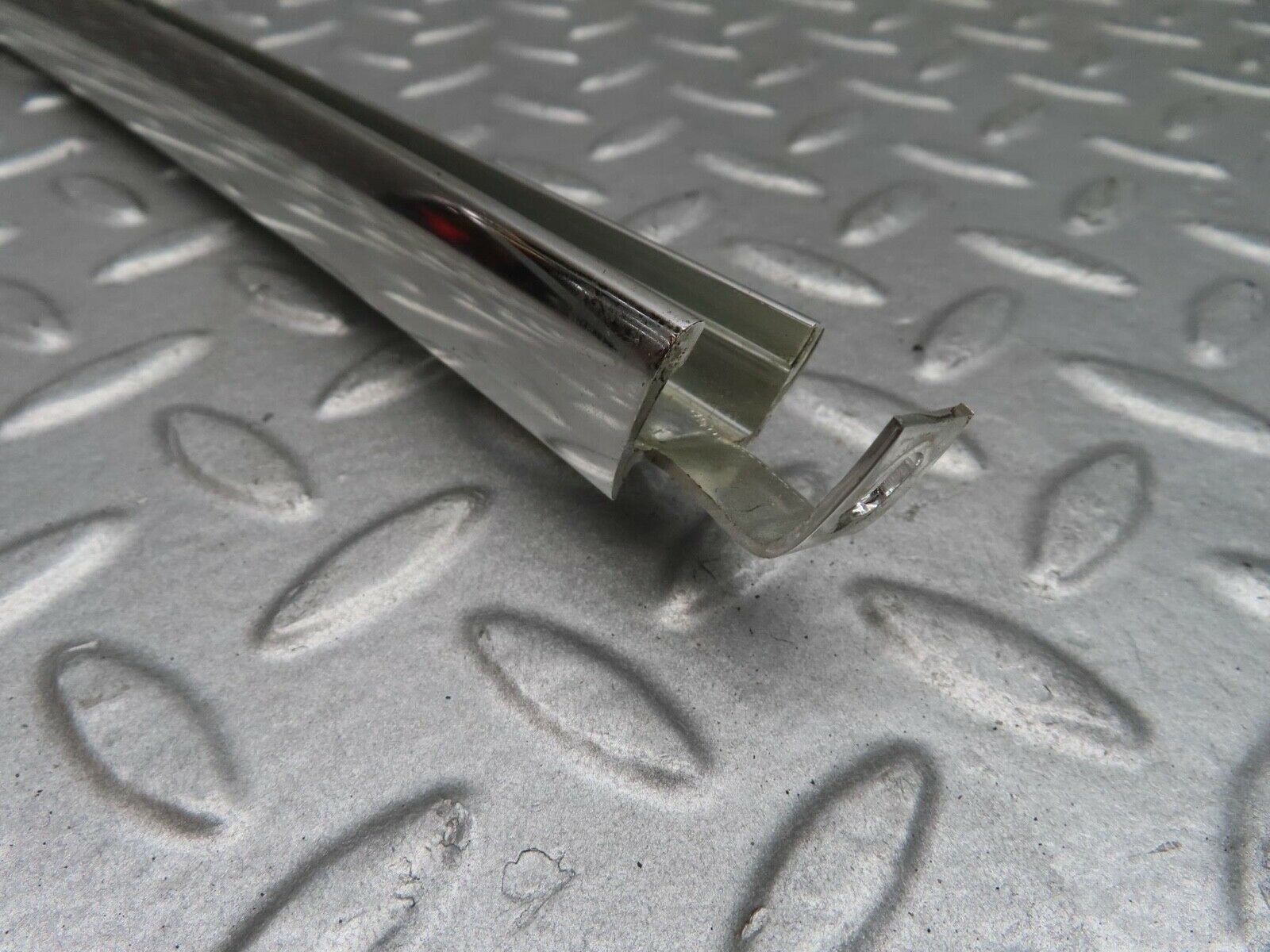 14328 Mercedes-Benz W116 350SE Rear Right Door Rear Chrome Window Channel