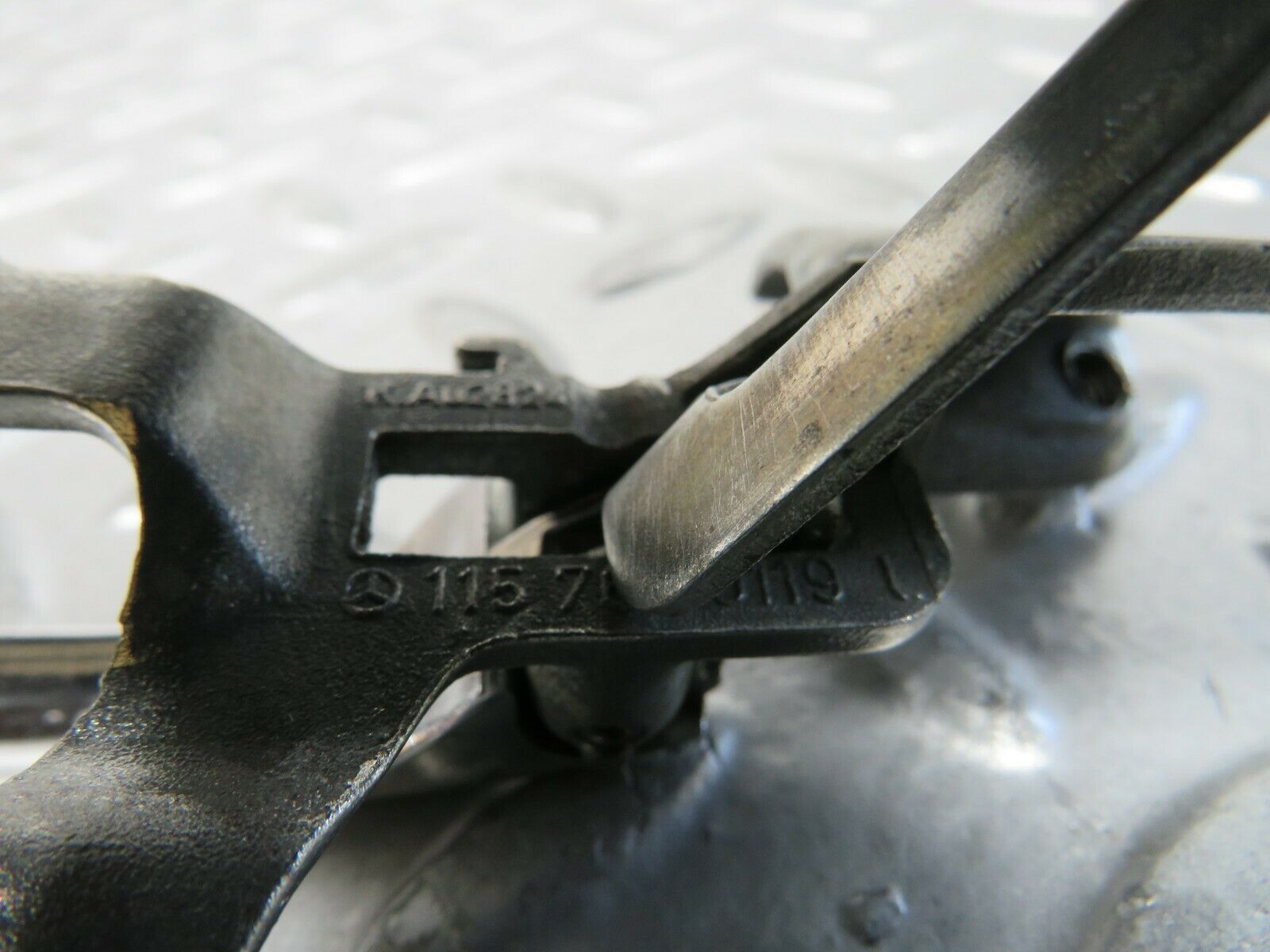 23265 Mercedes-Benz W116 350SE Left Interior Door Handle Chrome 1167660119