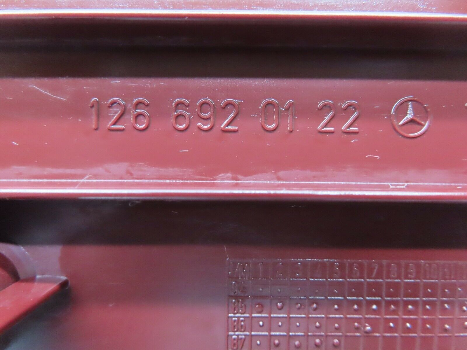 21494 Mercedes-Benz W126 300SE B Pillar Bottom Cover Left 1266920122