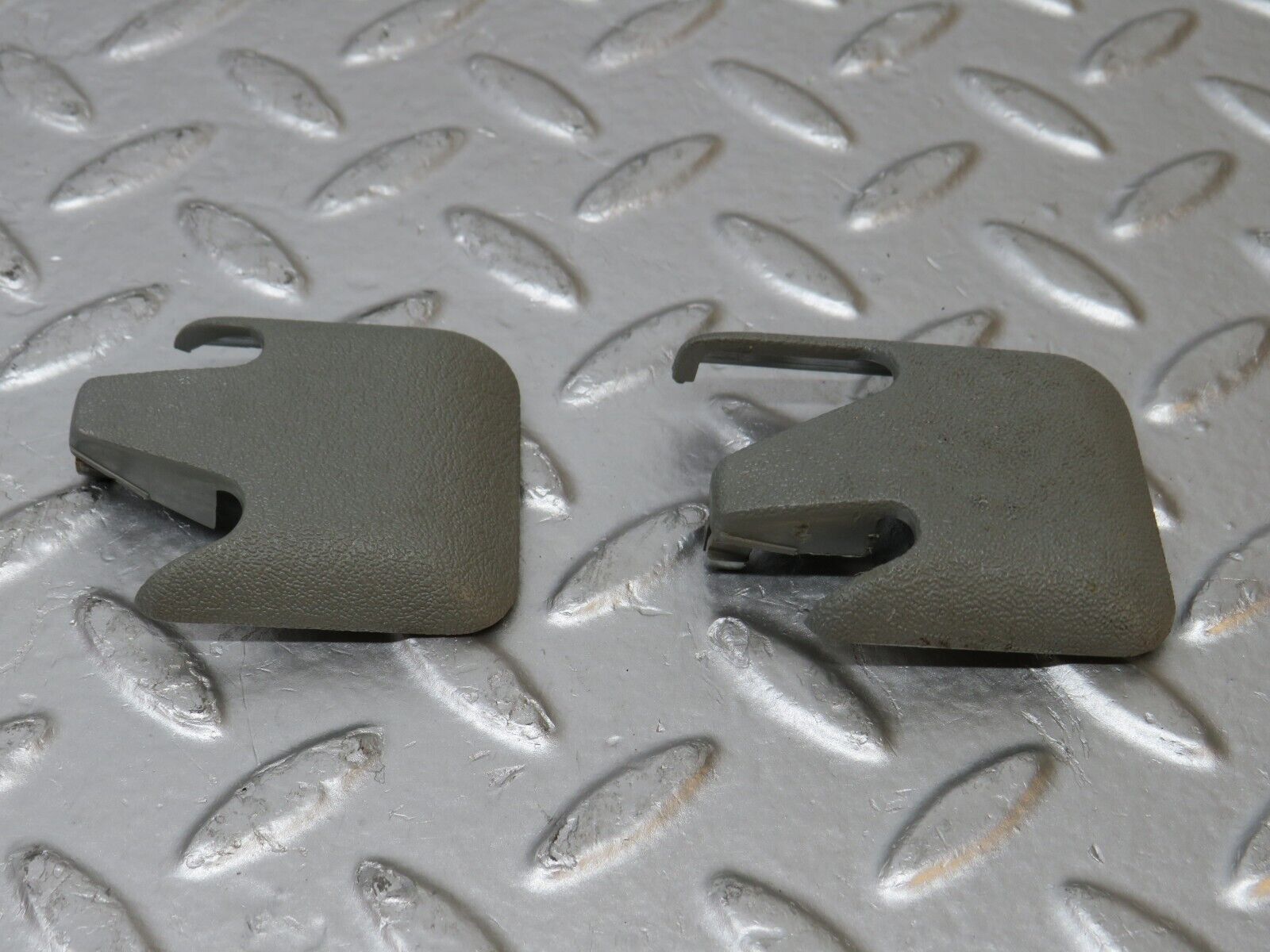 31255 Mercedes-Benz S124 220TE Front Seat Rail Trim Cover Pair 1246842218