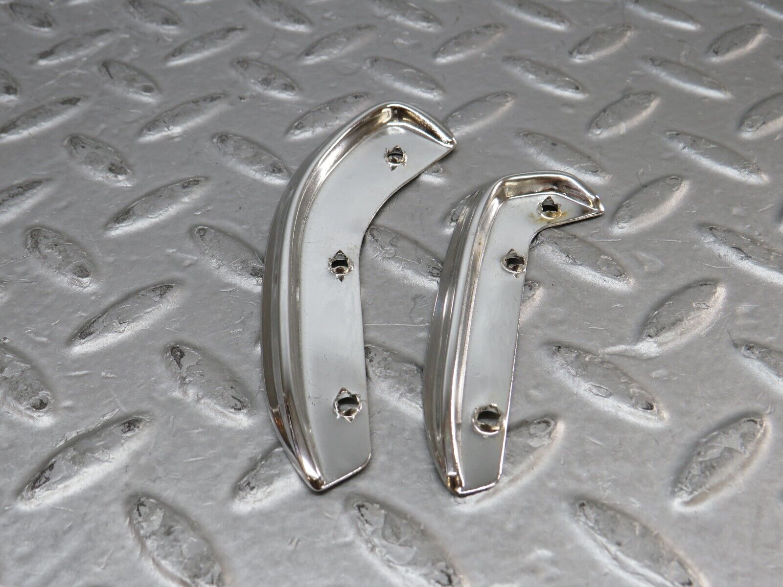 37299 Mercedes-Benz W109 300SEL Interior Door Handle Chrome Trim Pair Left