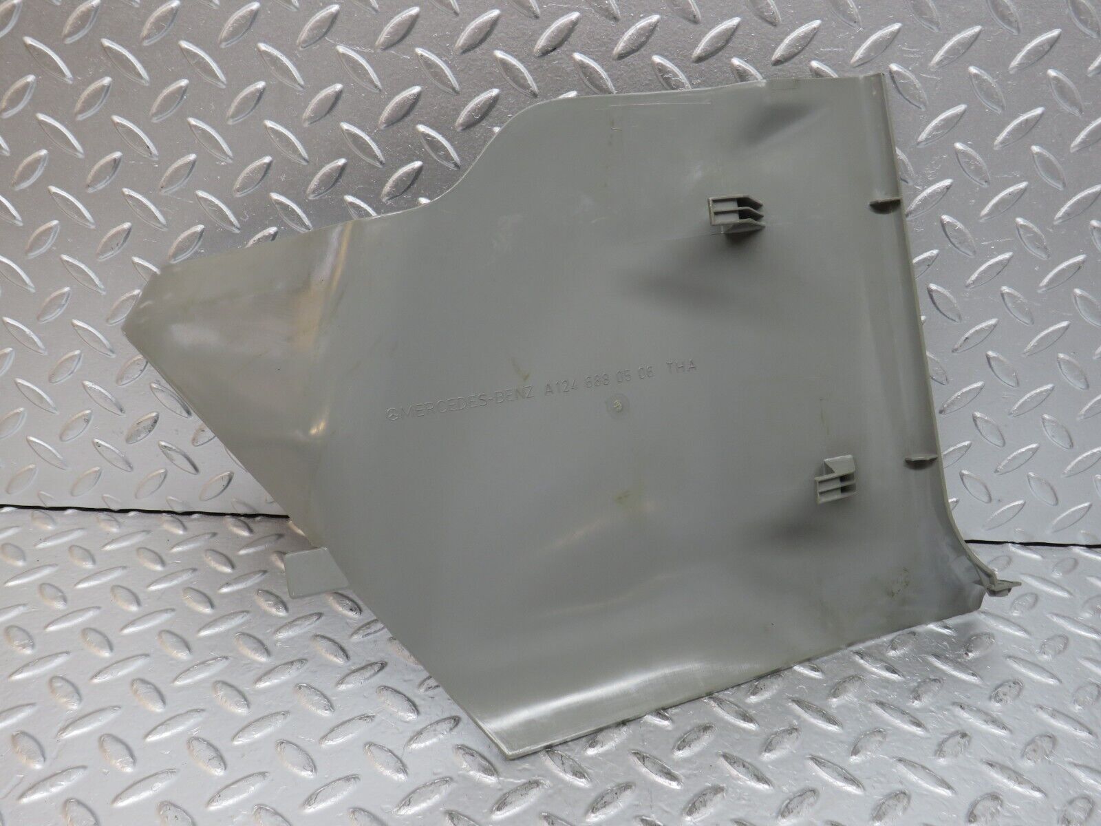 32353 Mercedes-Benz S124 300TE Front Left Kick Panel Trim Grey 1246880506