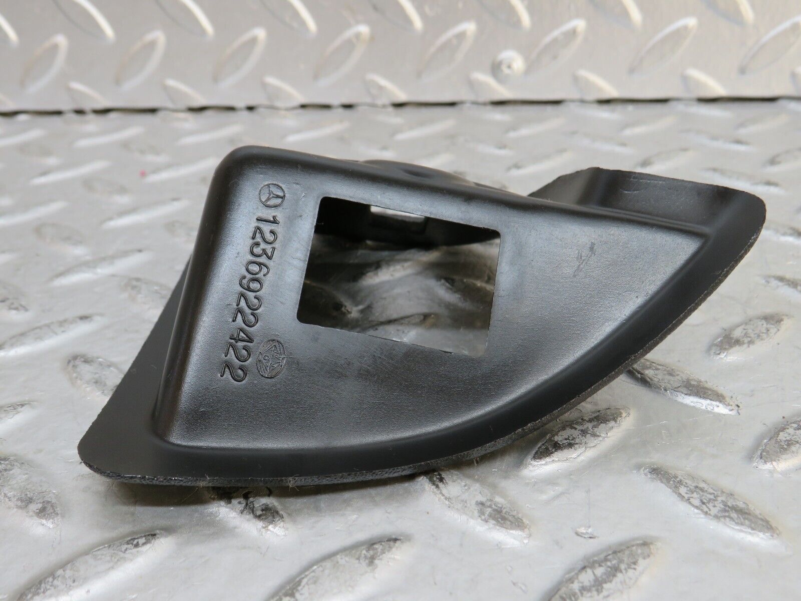 28272 Mercedes-Benz S123 240D Wagon Rear Seat Latch Cover Right 1236922422