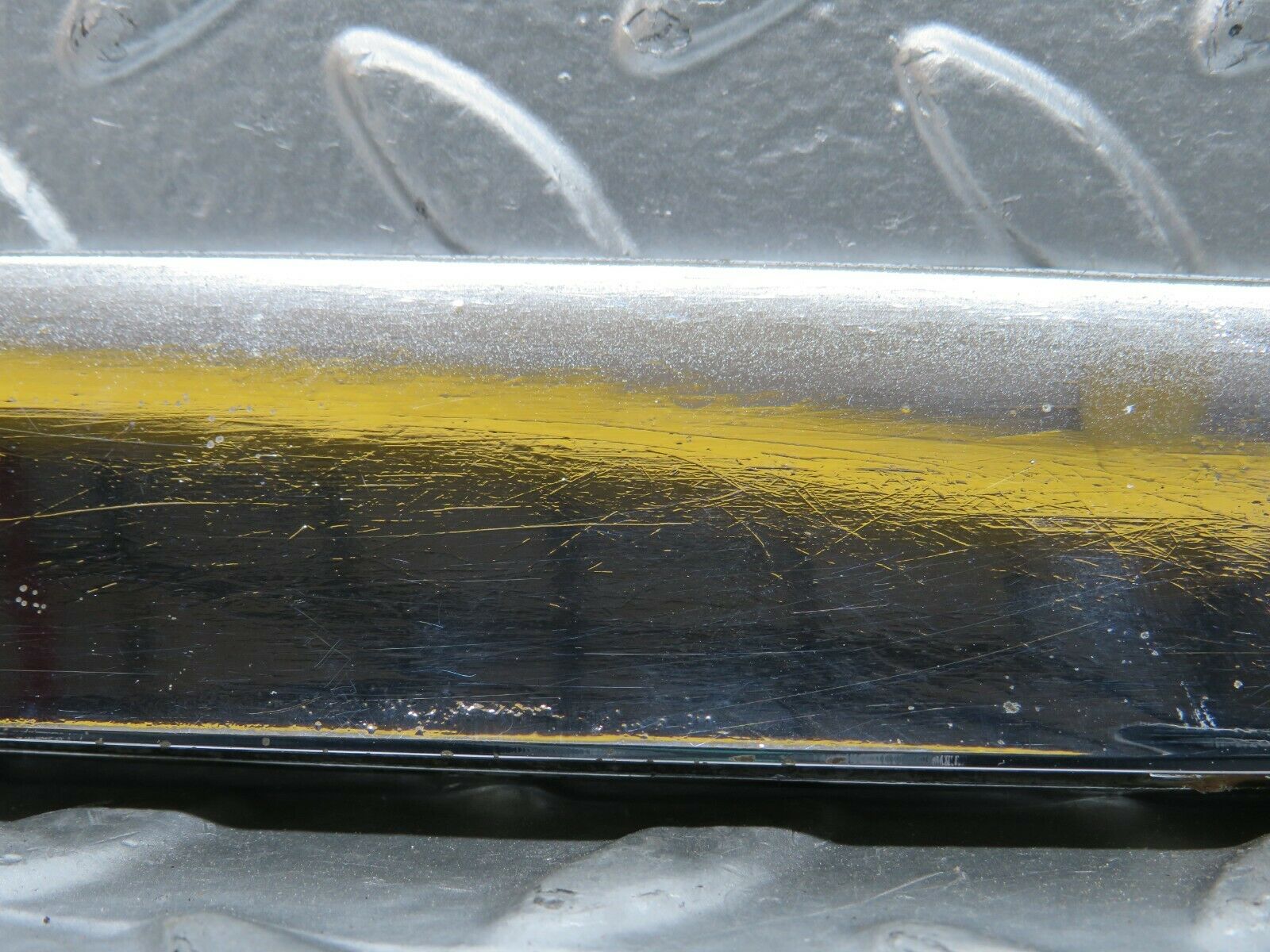 23786 Mercedes-Benz C107 450SLC Coupe Trunk Chrome Handle Moulding Right