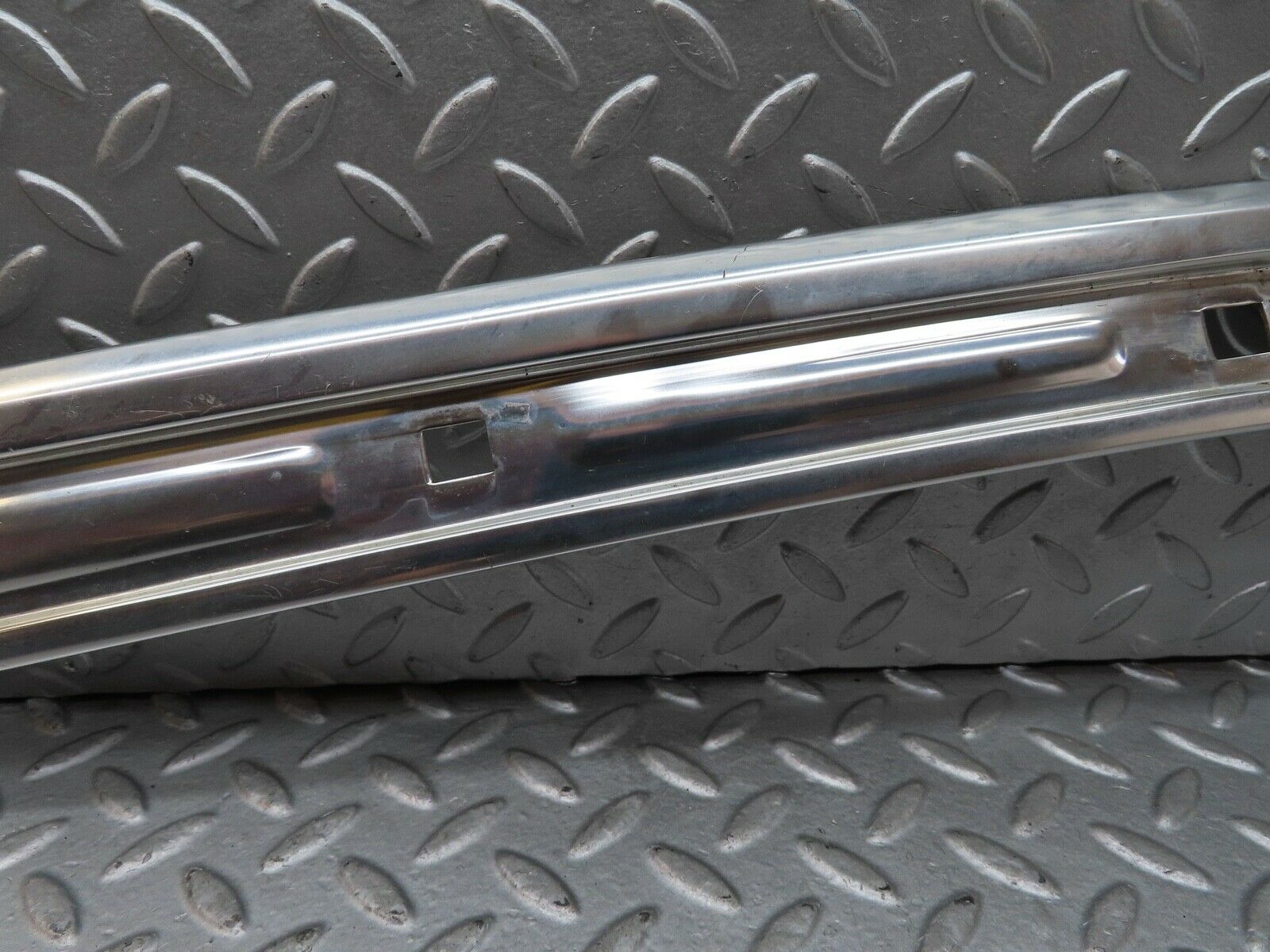 17683 Mercedes-Benz W116 450SEL A Pillar Chrome Moulding Trim Left Side