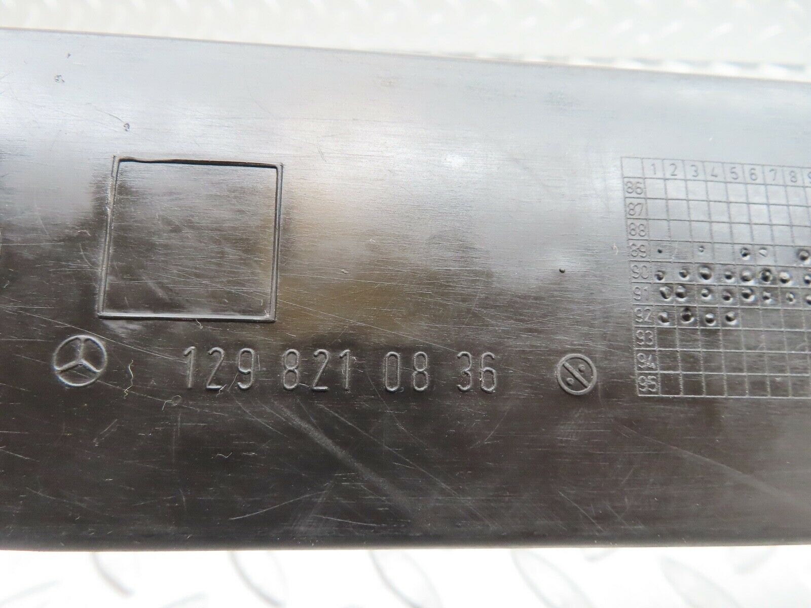 17175 Mercedes-Benz R129 300SL Coupe Right Door Sill Cable Channel 1298210836