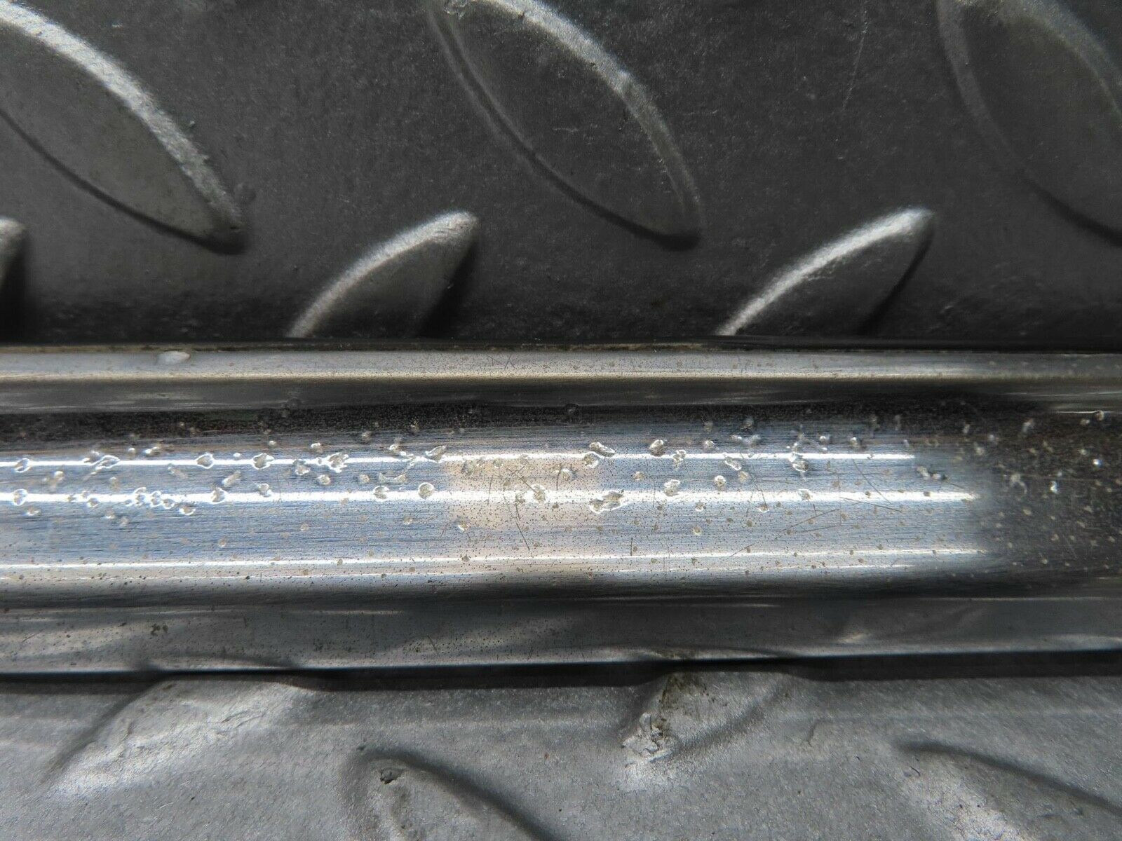 14444 Mercedes-Benz W116 350SE Boot Trunk Handle Bar Chrome