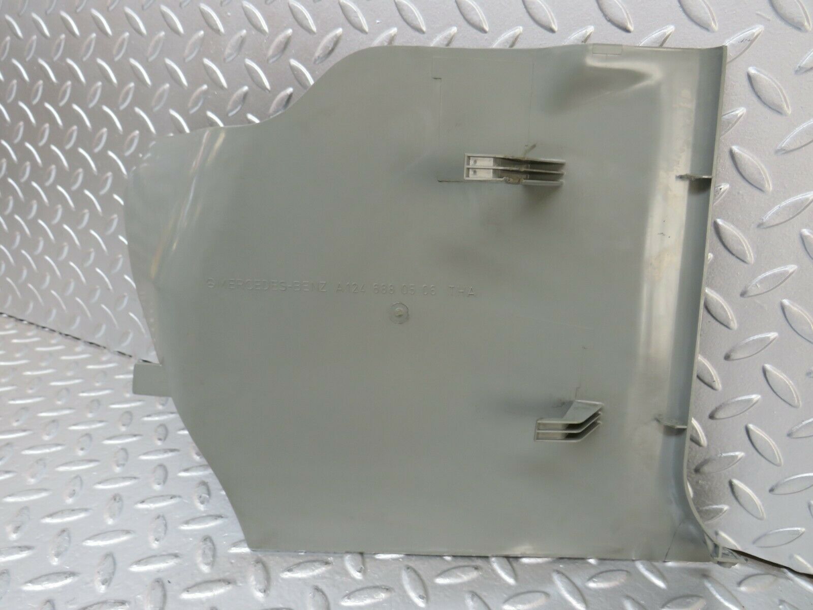 24210 Mercedes-Benz S124 220TE Front Left Kick Panel Trim Grey 1246880506