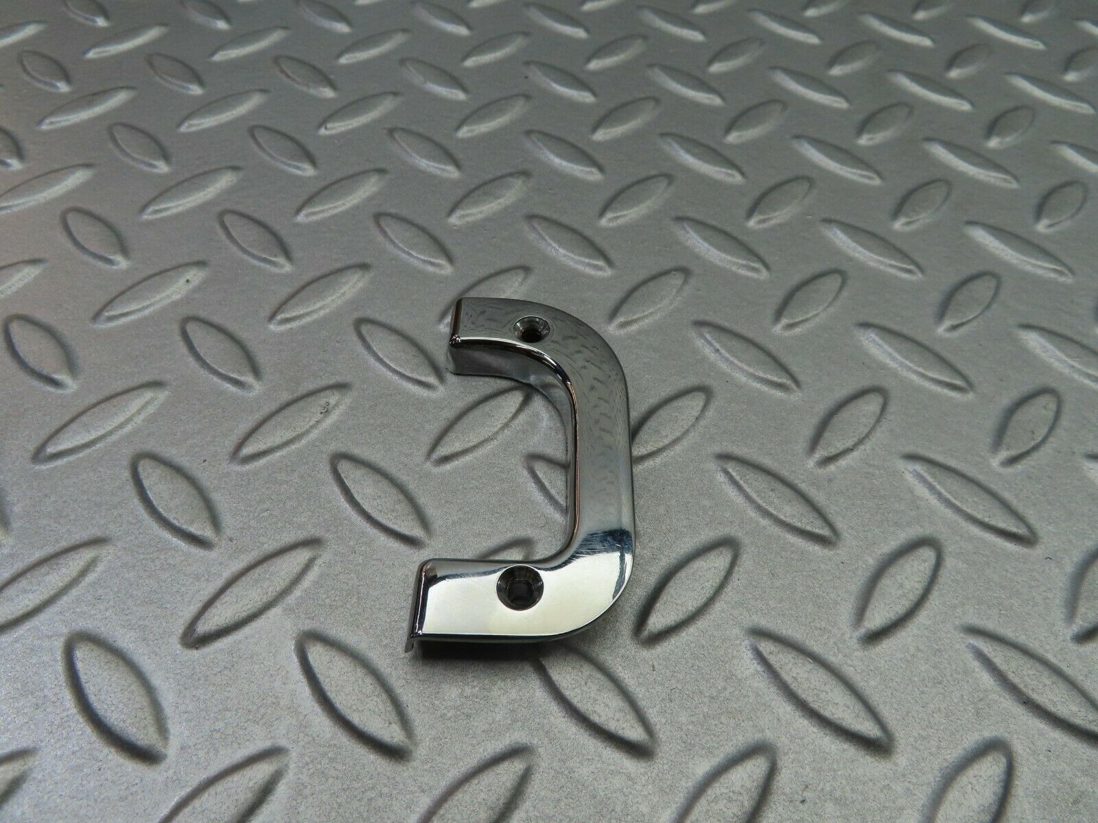 5841 Mercedes-Benz W123 200 Left Interior Chrome Door Latch Trim 1237230124