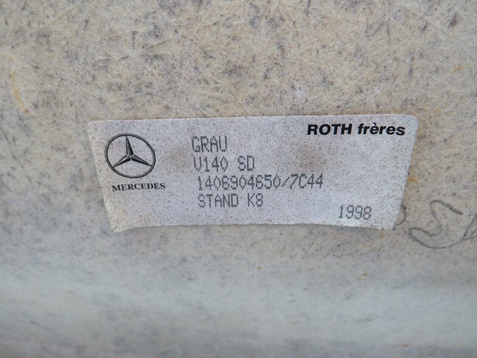 24823 Mercedes-Benz W140 S320 Headlining Roof Panel 1406900350