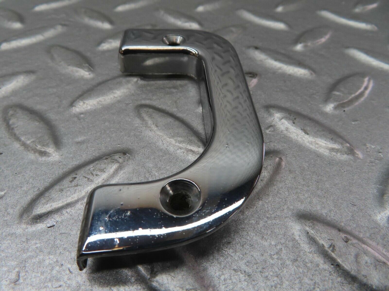 13553 Mercedes-Benz W123 200 Right Interior Chrome Door Latch Trim 1237230224