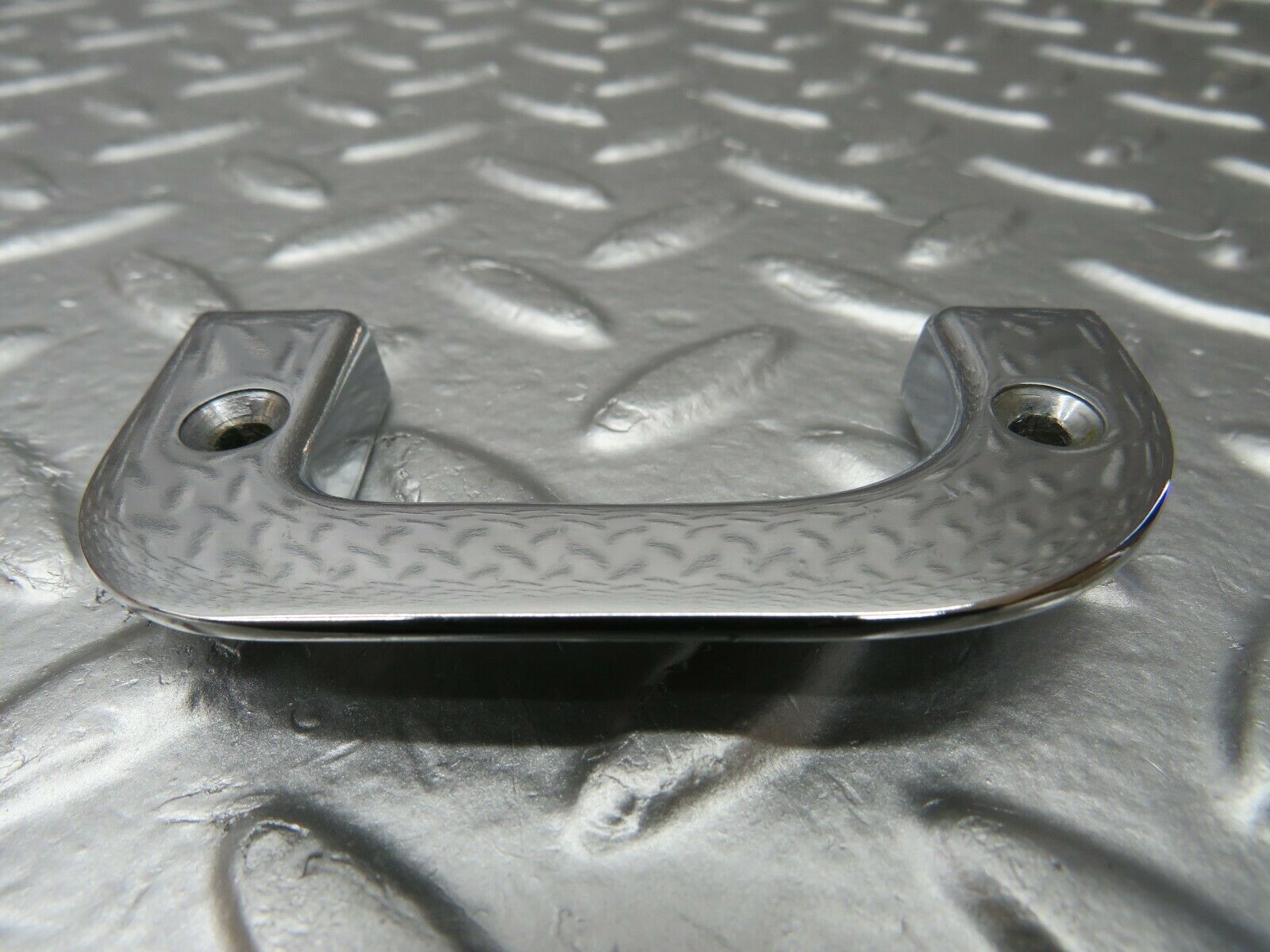 23994 Mercedes-Benz W123 280E Left Interior Chrome Door Latch Trim 1237230124