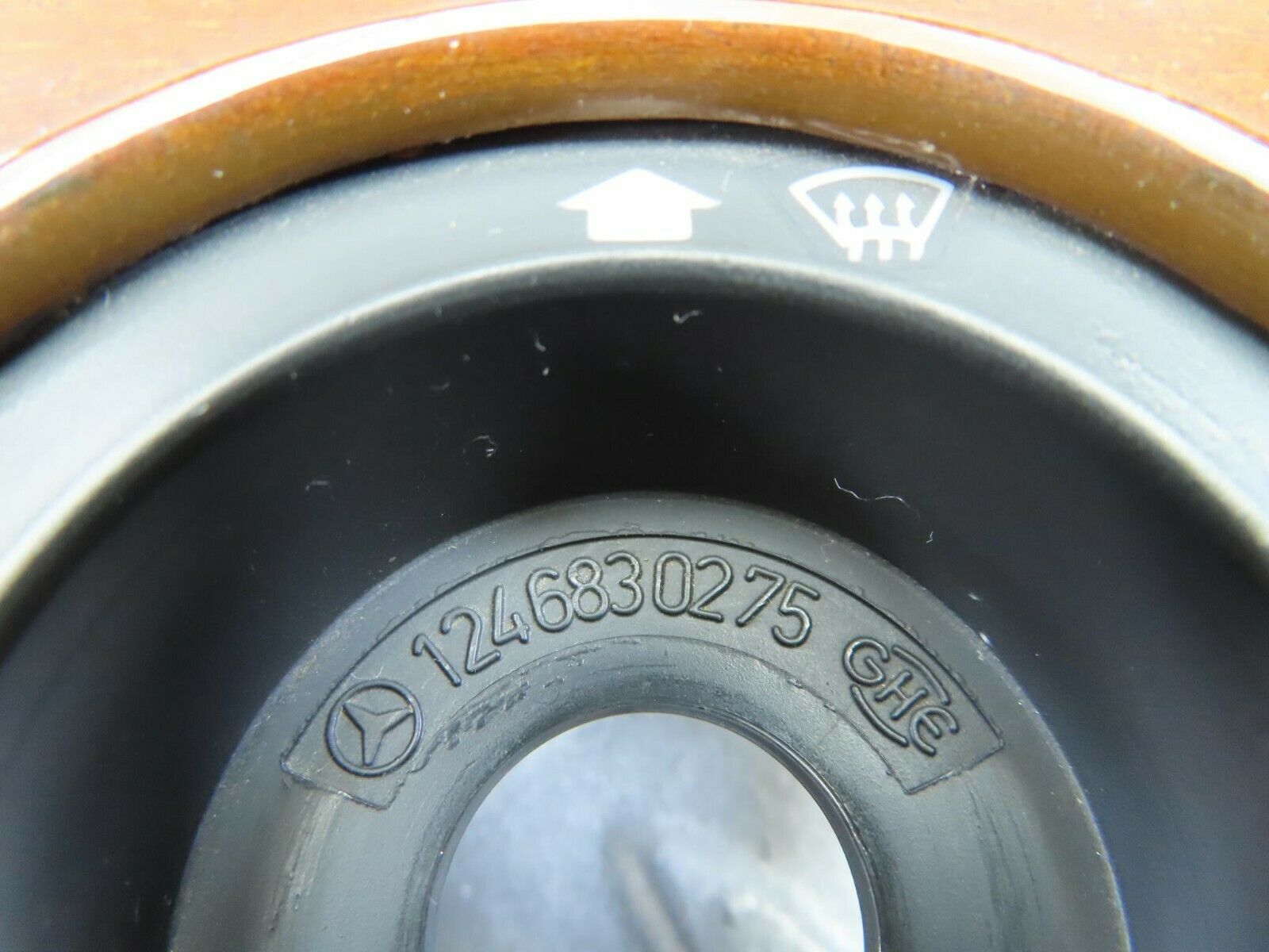 8085 Mercedes-Benz W124 Heater Control Panel Wood Trim 1246830275