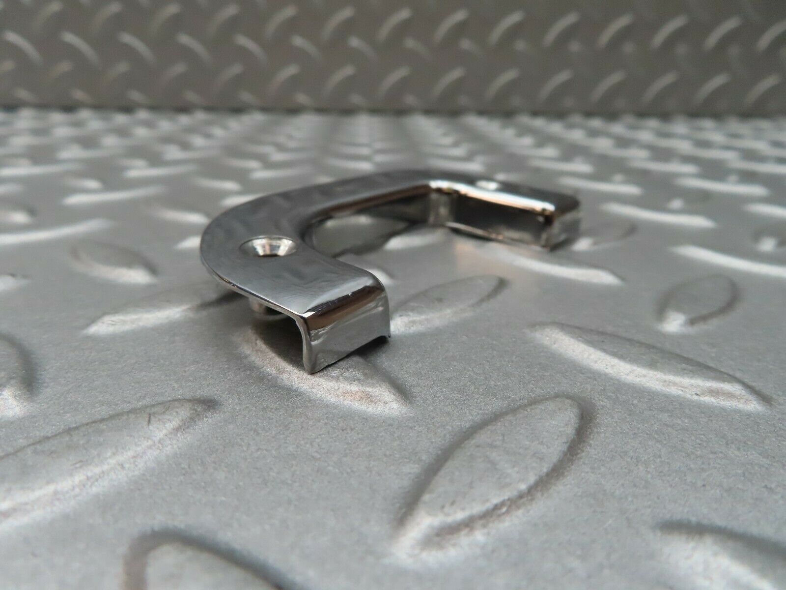 3822 Mercedes-Benz S123 200T Wagon Left Chrome Door Latch Trim 1237230124