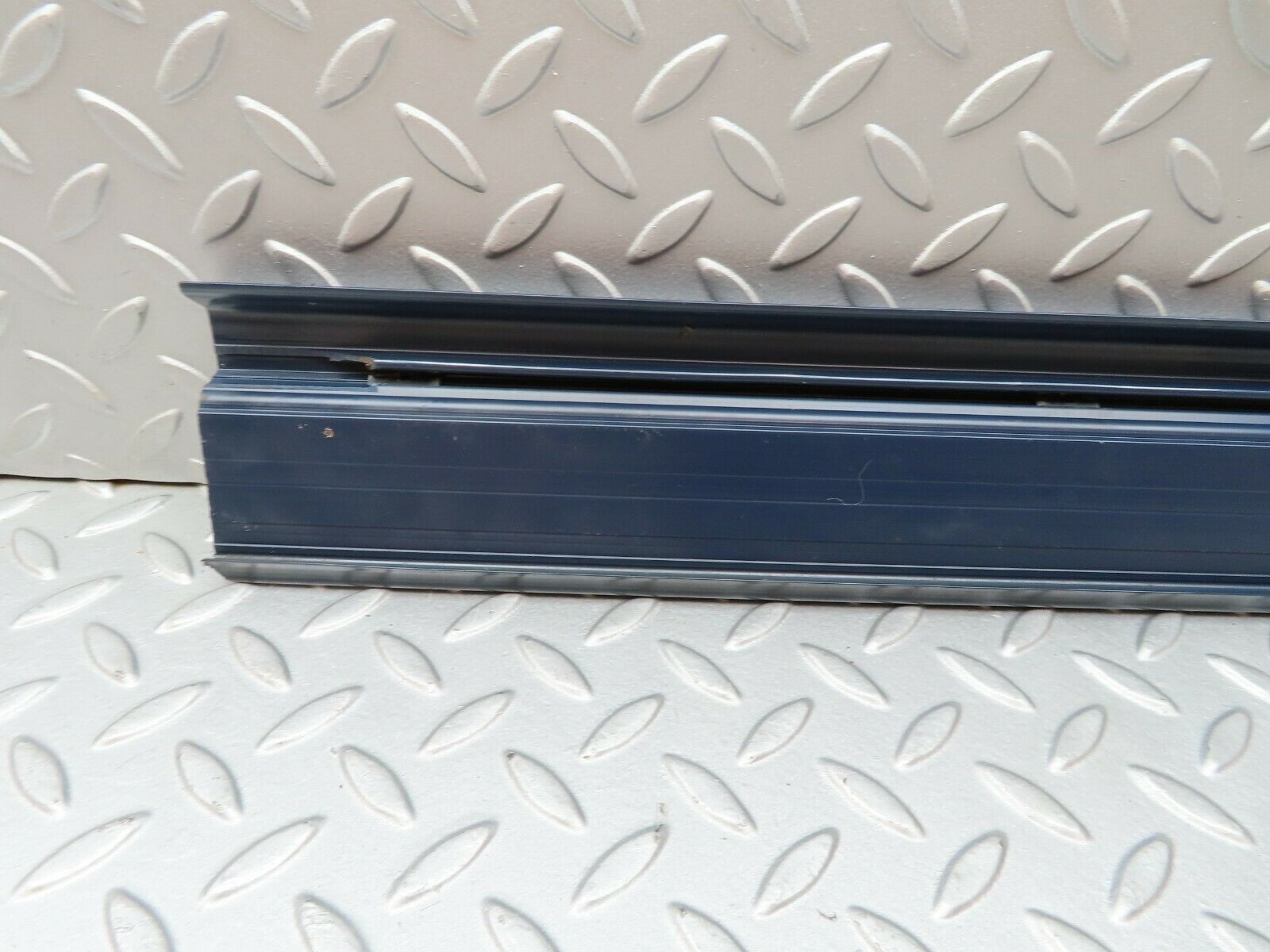 4359 Mercedes-Benz W123 230E Rear Right Door Sill Trim Blue