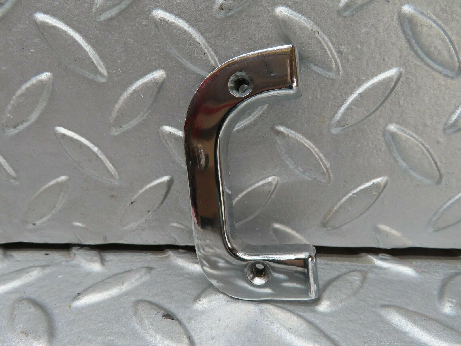 15226 Mercedes-Benz W123 230E Right Interior Chrome Door Latch Trim 1237230224