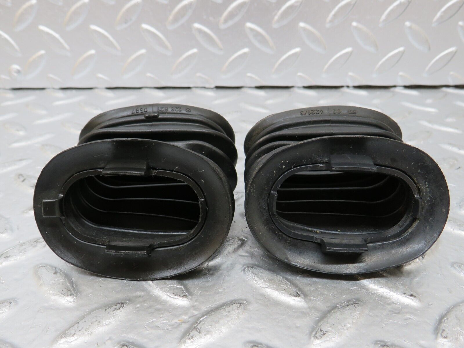 25791 Mercedes-Benz W124 280E Rear Door Wire Protector Rubber Pair 1248210597