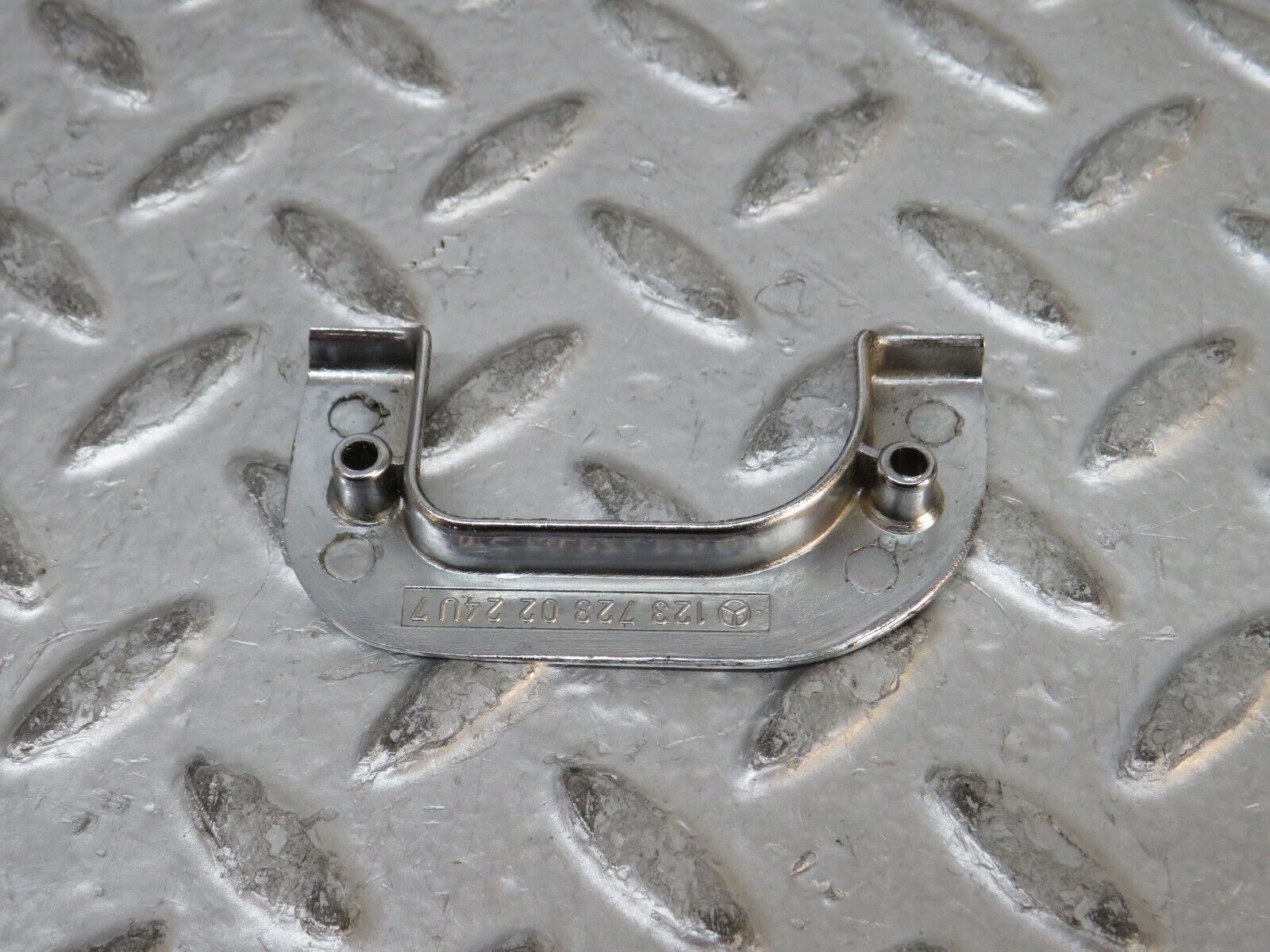 28801 Mercedes-Benz W123 230E Right Interior Chrome Door Latch Trim 1237230224