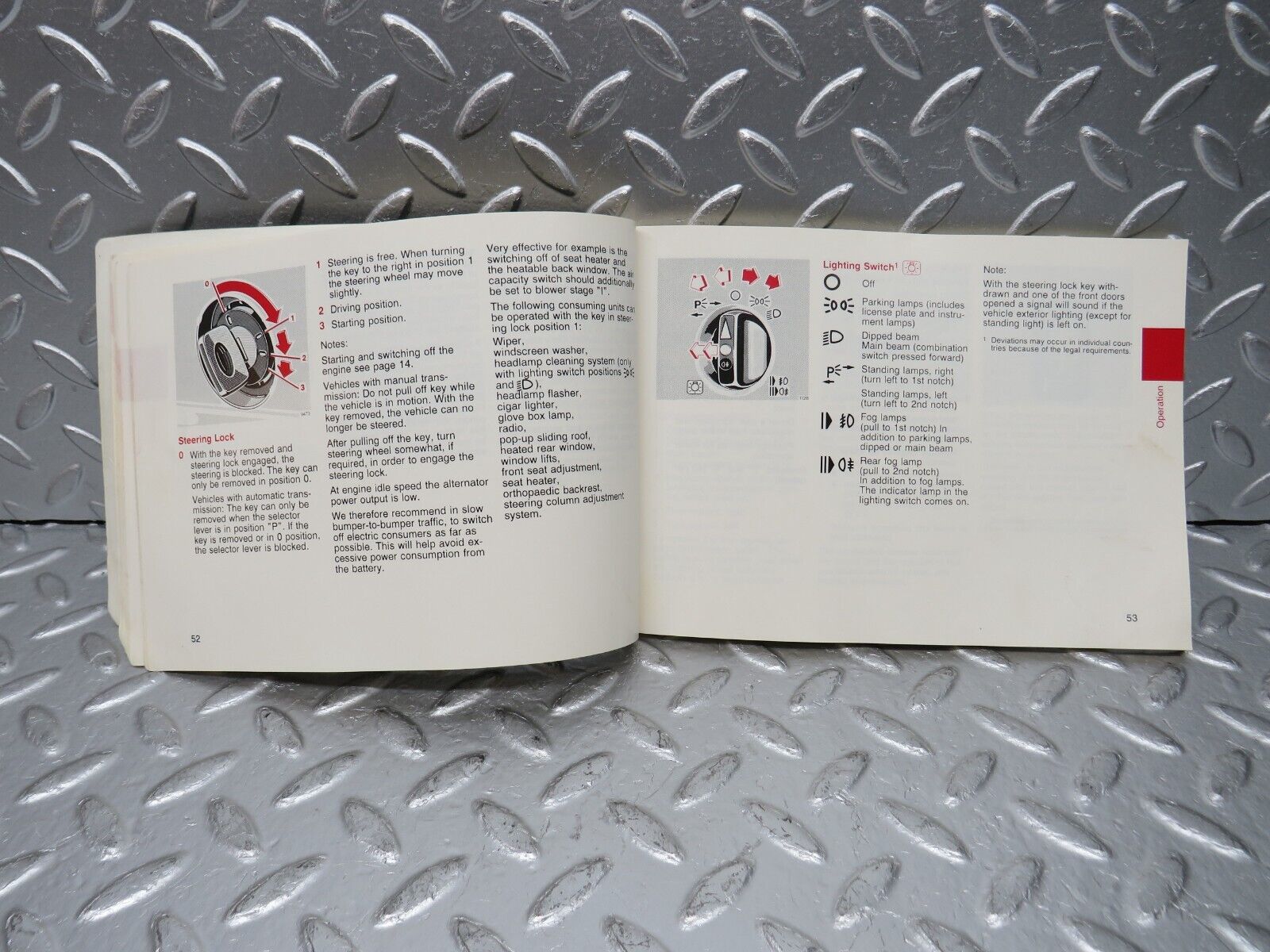 30535 Mercedes-Benz W124 230E Owners Manual 1245844483