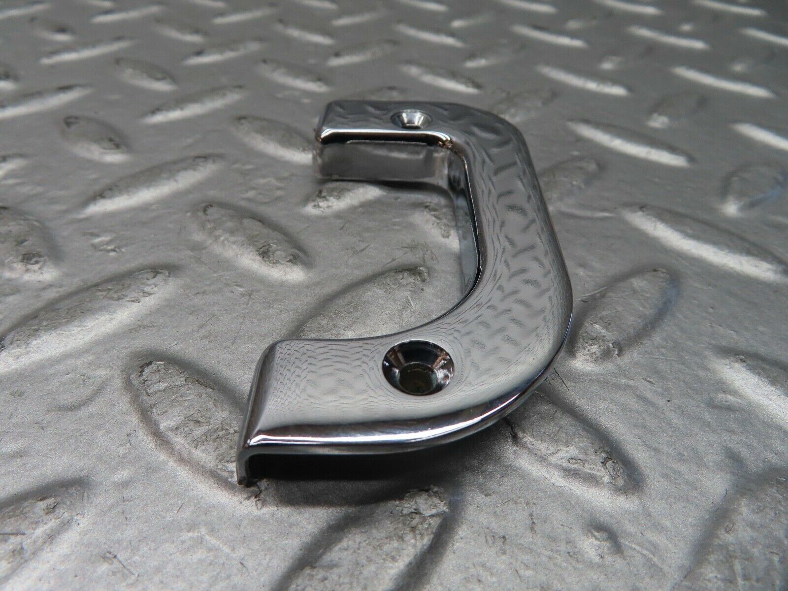 21489 Mercedes-Benz W126 300SE Right Chrome Door Latch Trim 1237230224