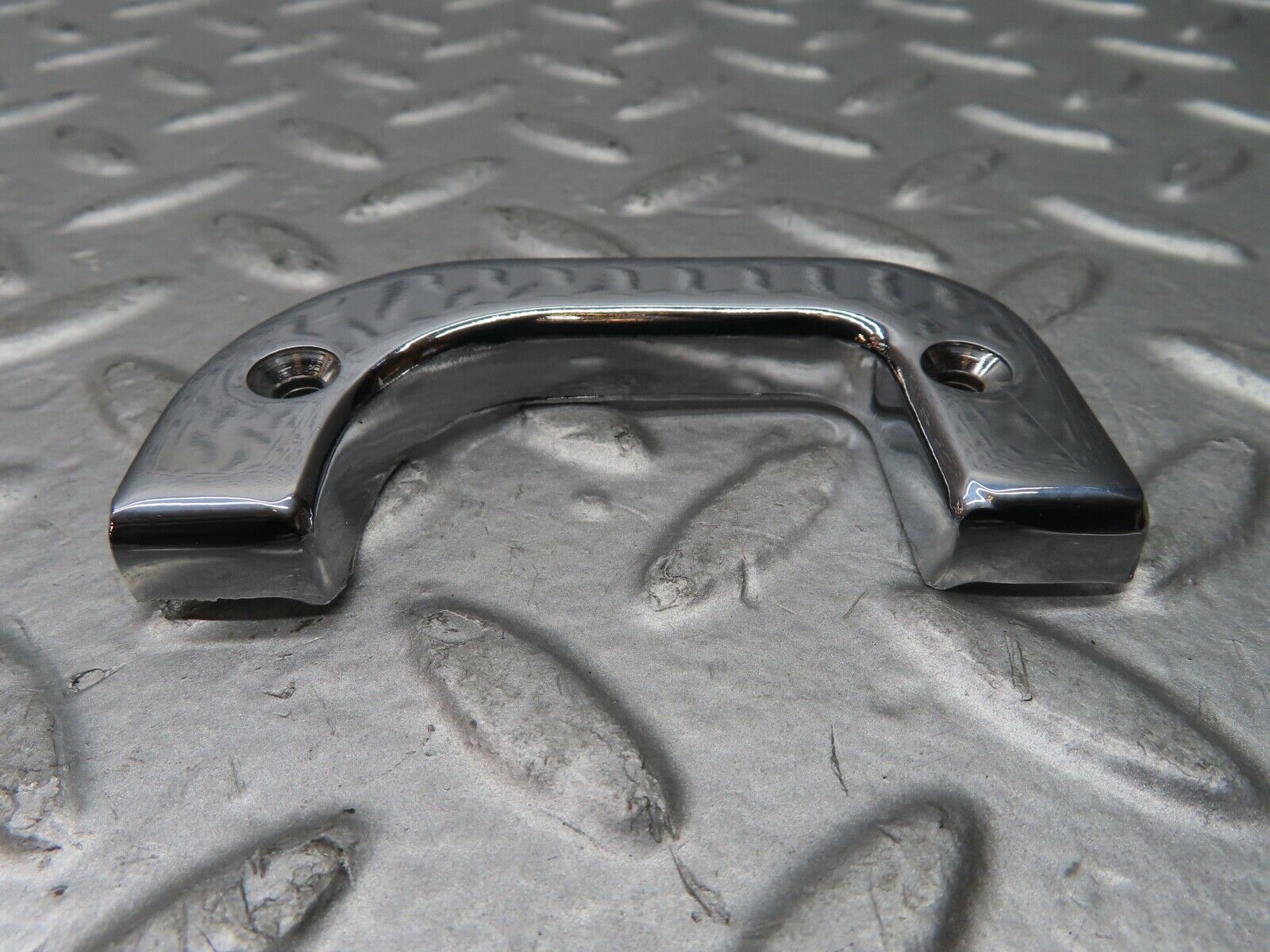 21492 Mercedes-Benz W126 300SE Left Chrome Door Latch Trim 1237230124