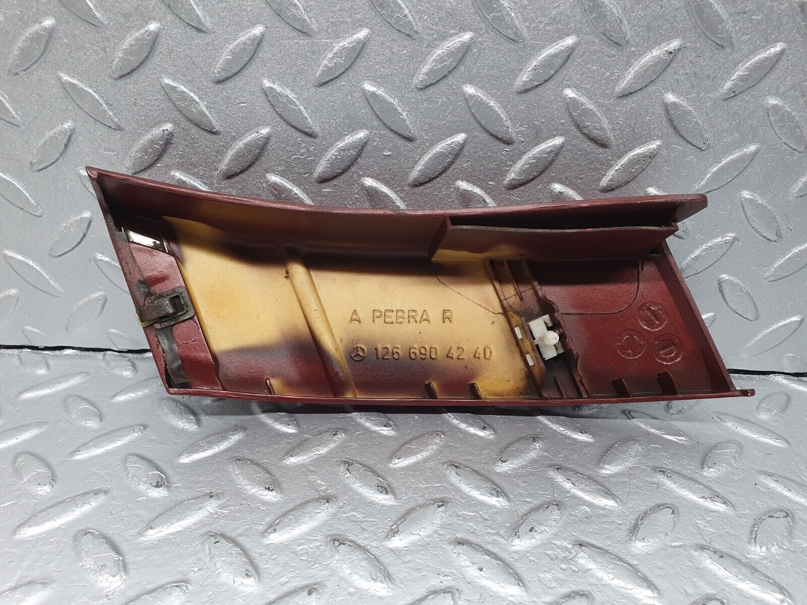 40957 Mercedes-Benz W126 300SE Rear Right Fender Wing Lower Trim 1266904240