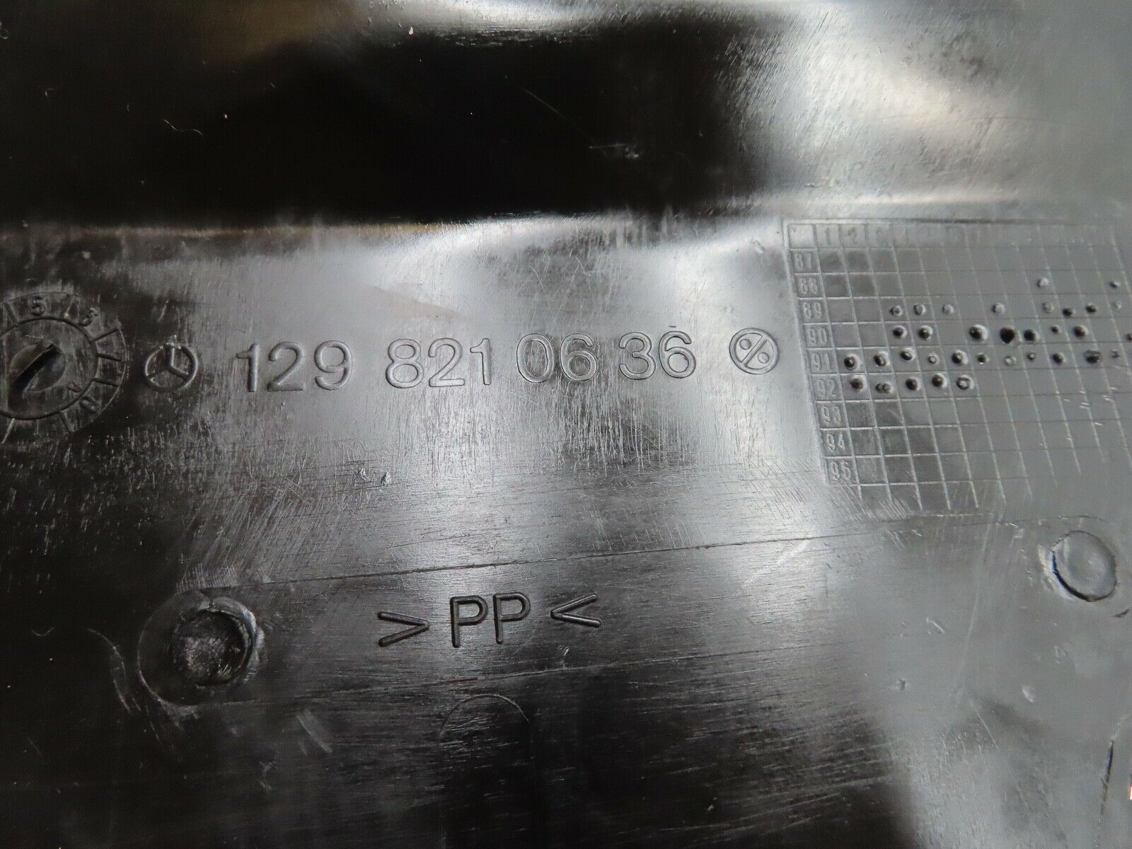 17179 Mercedes-Benz R129 300SL Coupe Front Right Cable Channel 1298210436