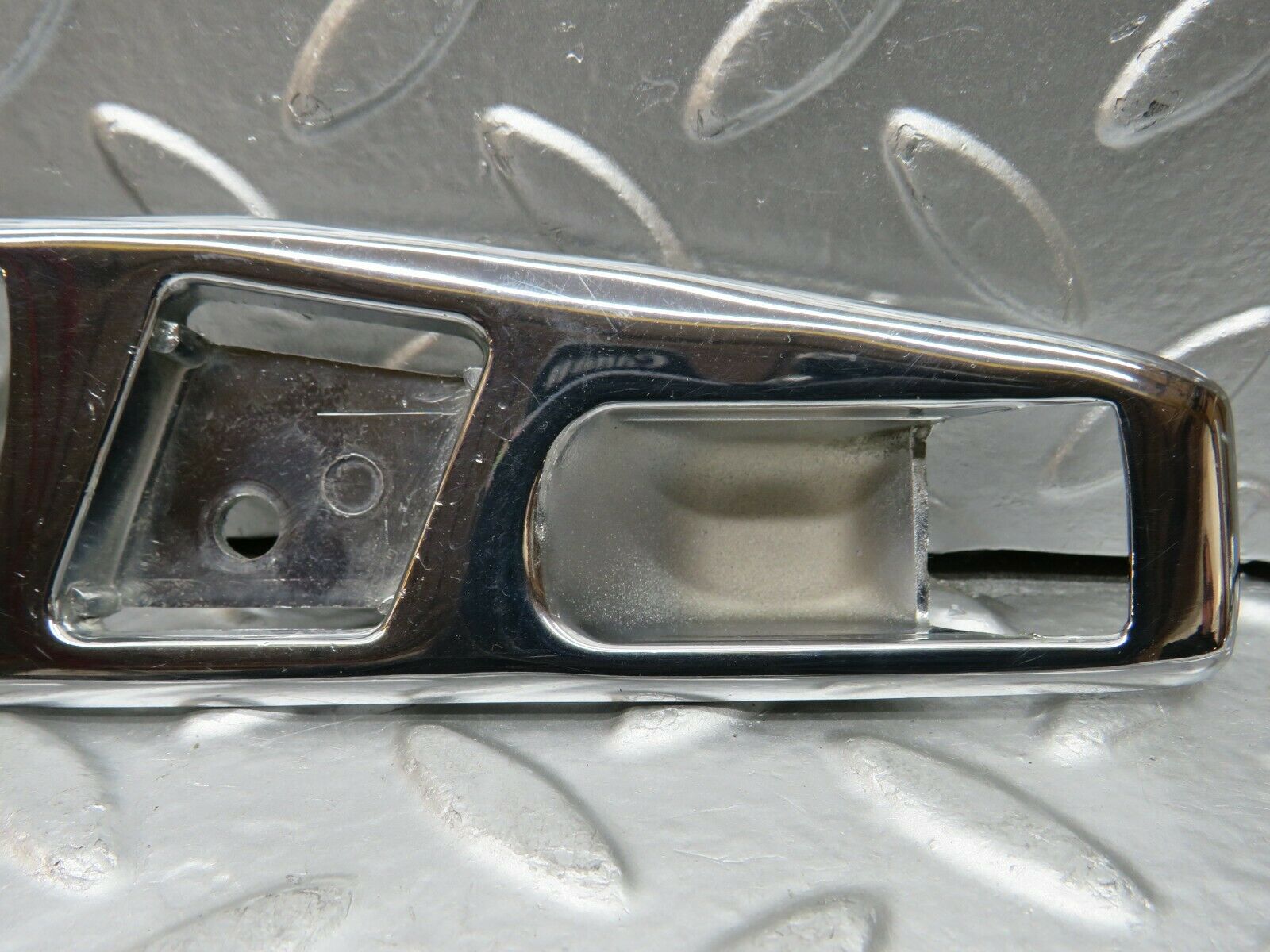 22748 Mercedes-Benz C107 450SL Interior Door Handle Chrome Surround Left Side