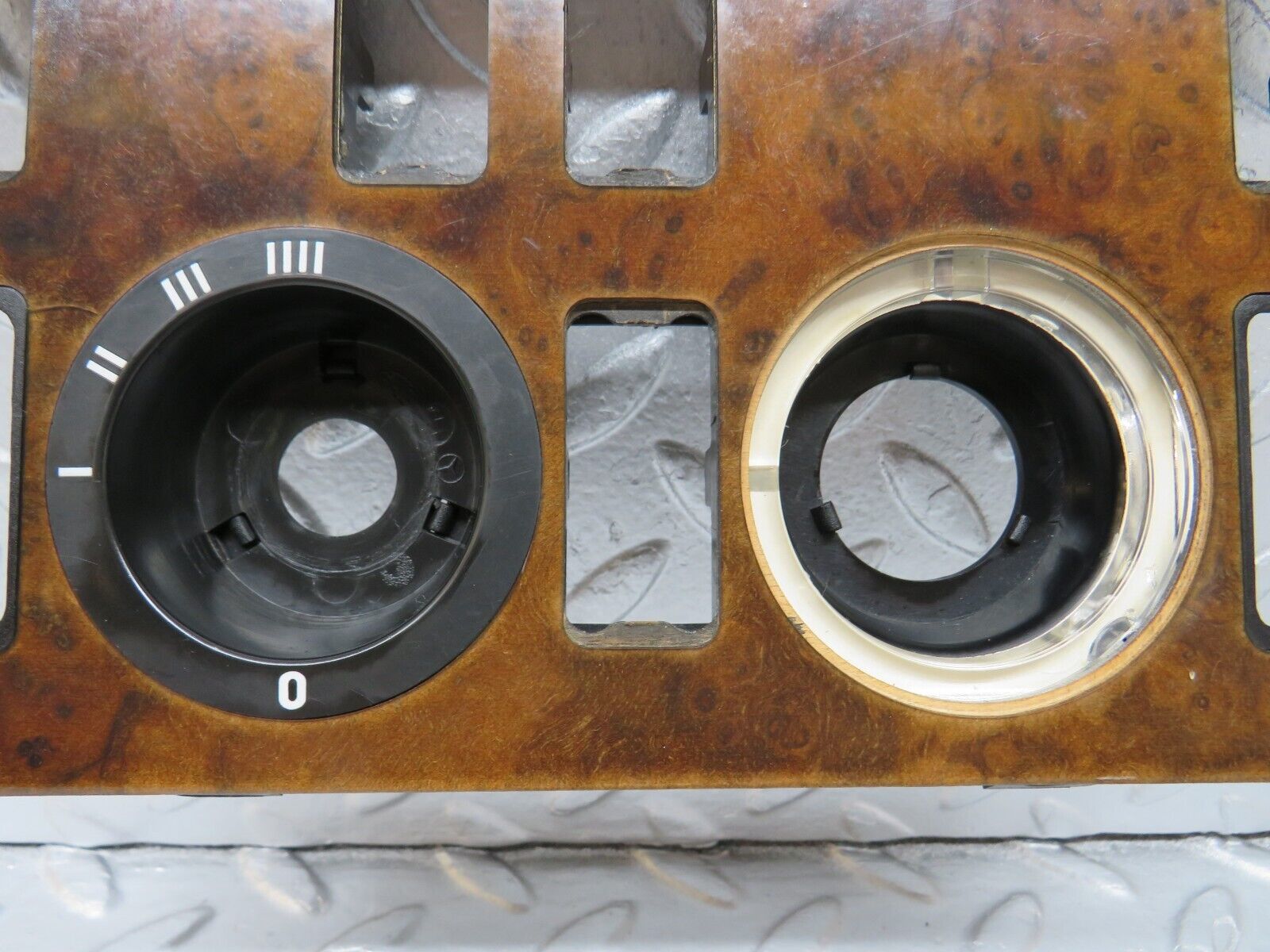 36001 Mercedes-Benz W126 420SE Heater Control Panel Wood Trim 1266830375