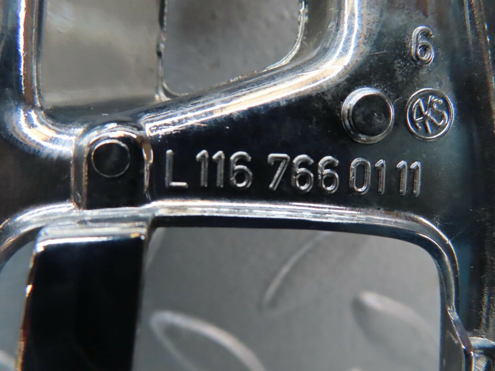 7055 Mercedes-Benz W123 230E Chrome Frame For Door Opener Left 1167660111