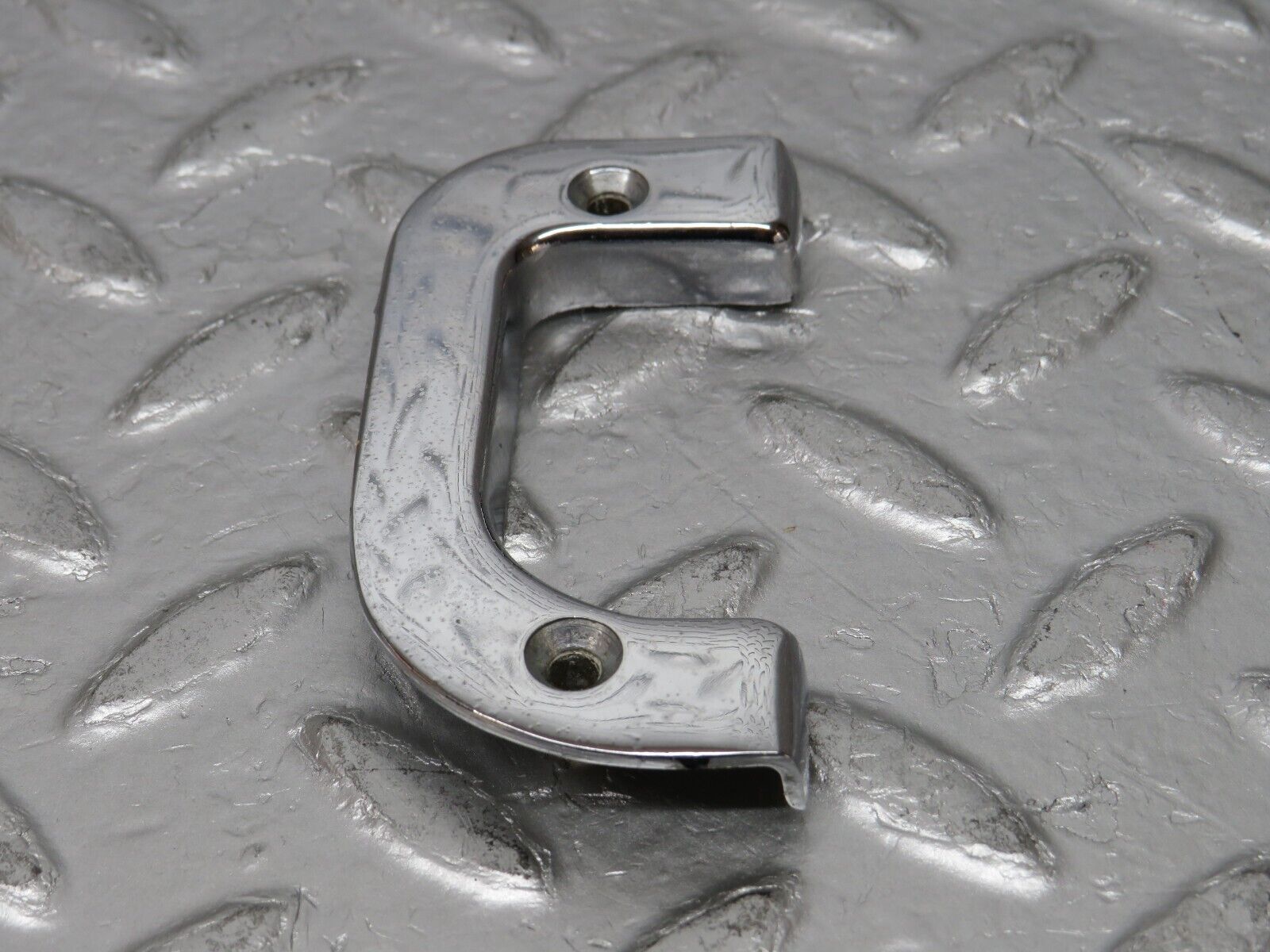 30998 Mercedes-Benz W123 200D Left Interior Chrome Door Latch Trim 1237230124