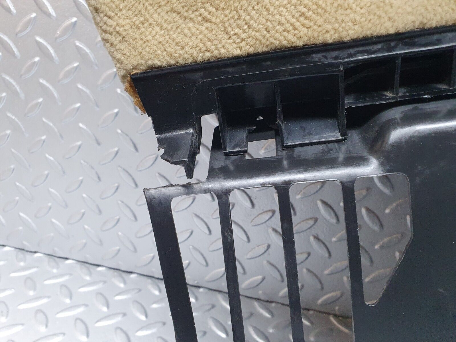 41055 Mercedes-Benz W126 300SE Under Dash Panel Left Beige 1268305344 1266801517 1268305144